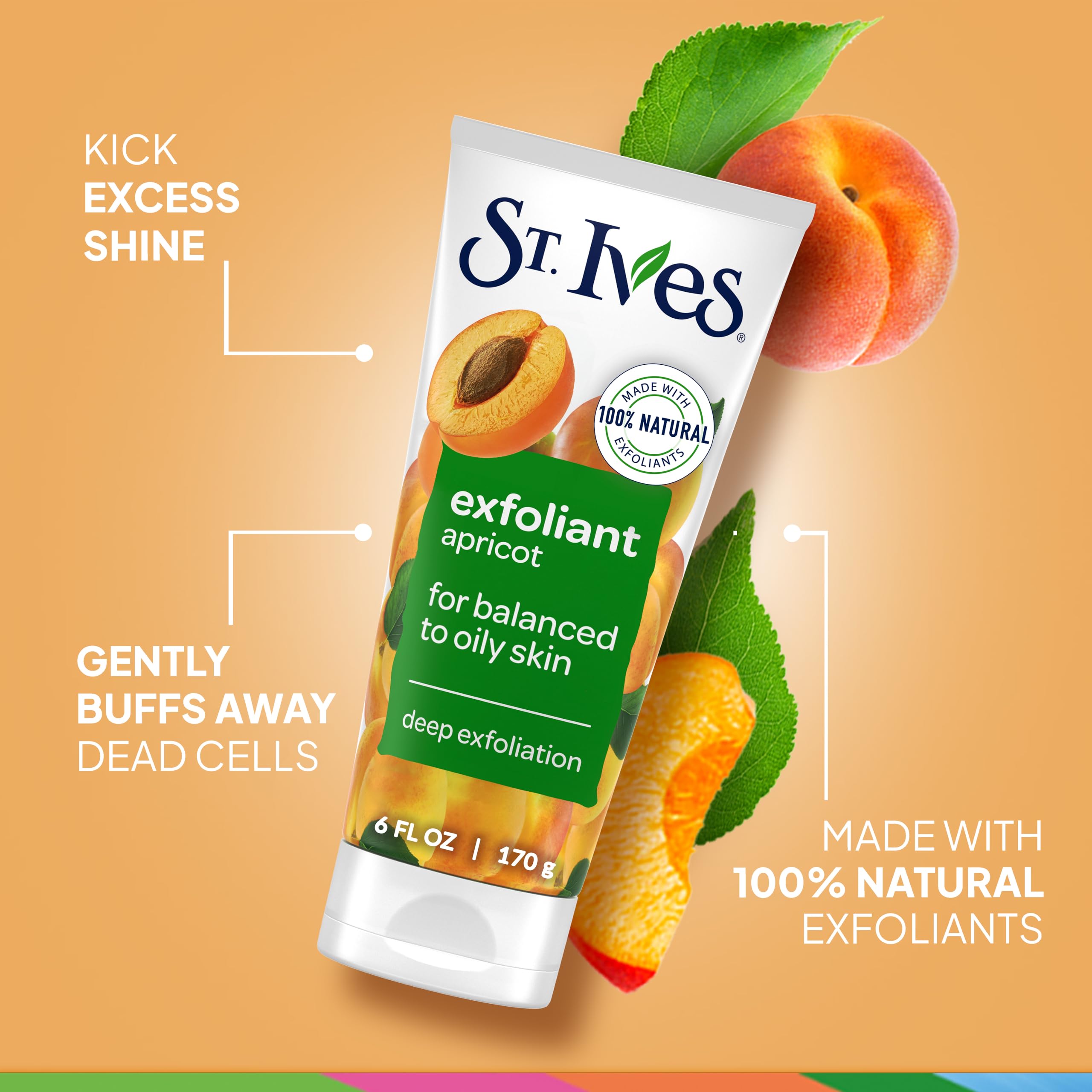 Foto 4 pulgar | Exfoliante Profundo De Albaricoque St. Ives Fresh Skin, 180 Ml - Venta Internacional.