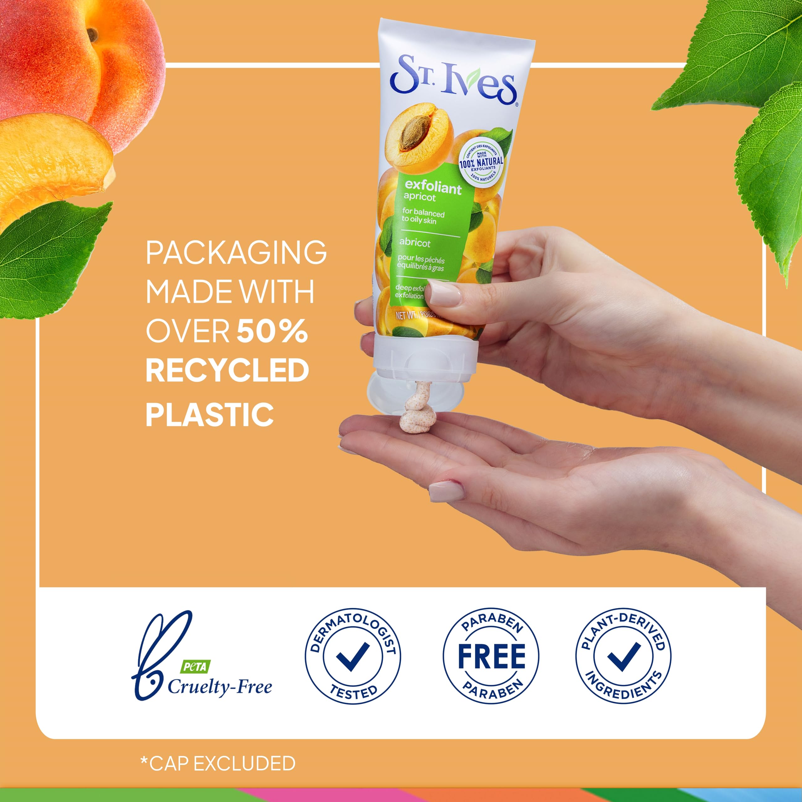 Foto 6 pulgar | Exfoliante Profundo De Albaricoque St. Ives Fresh Skin, 180 Ml - Venta Internacional.