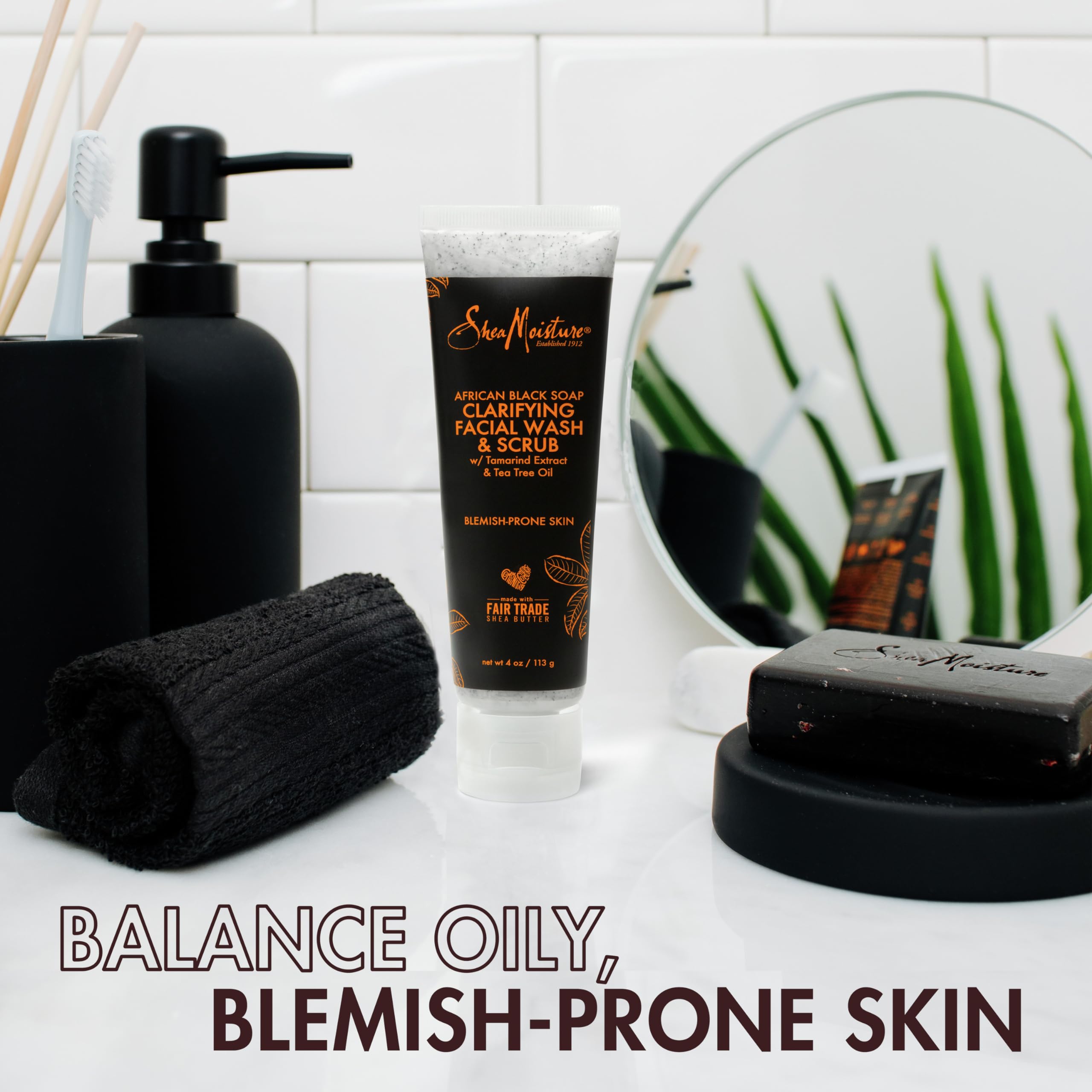 Foto 5 pulgar | Jabón Negro Africano Sheamoisture Para Lavado Y Exfoliación Facial, 120 Ml - Venta Internacional.