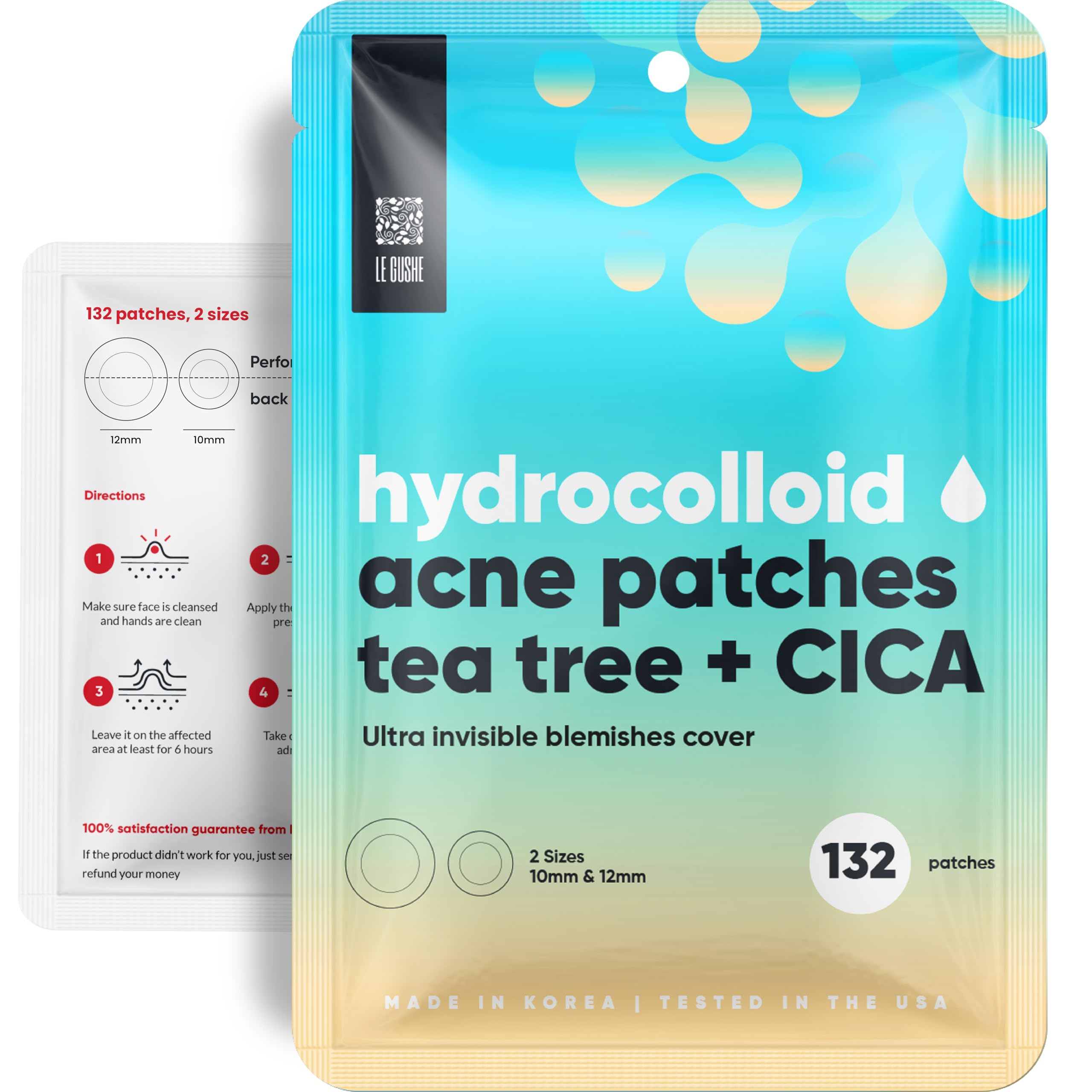 Parches Para Espinillas Le Gushe K-beauty Para Rostro (132 Puntos) - Venta Internacional.