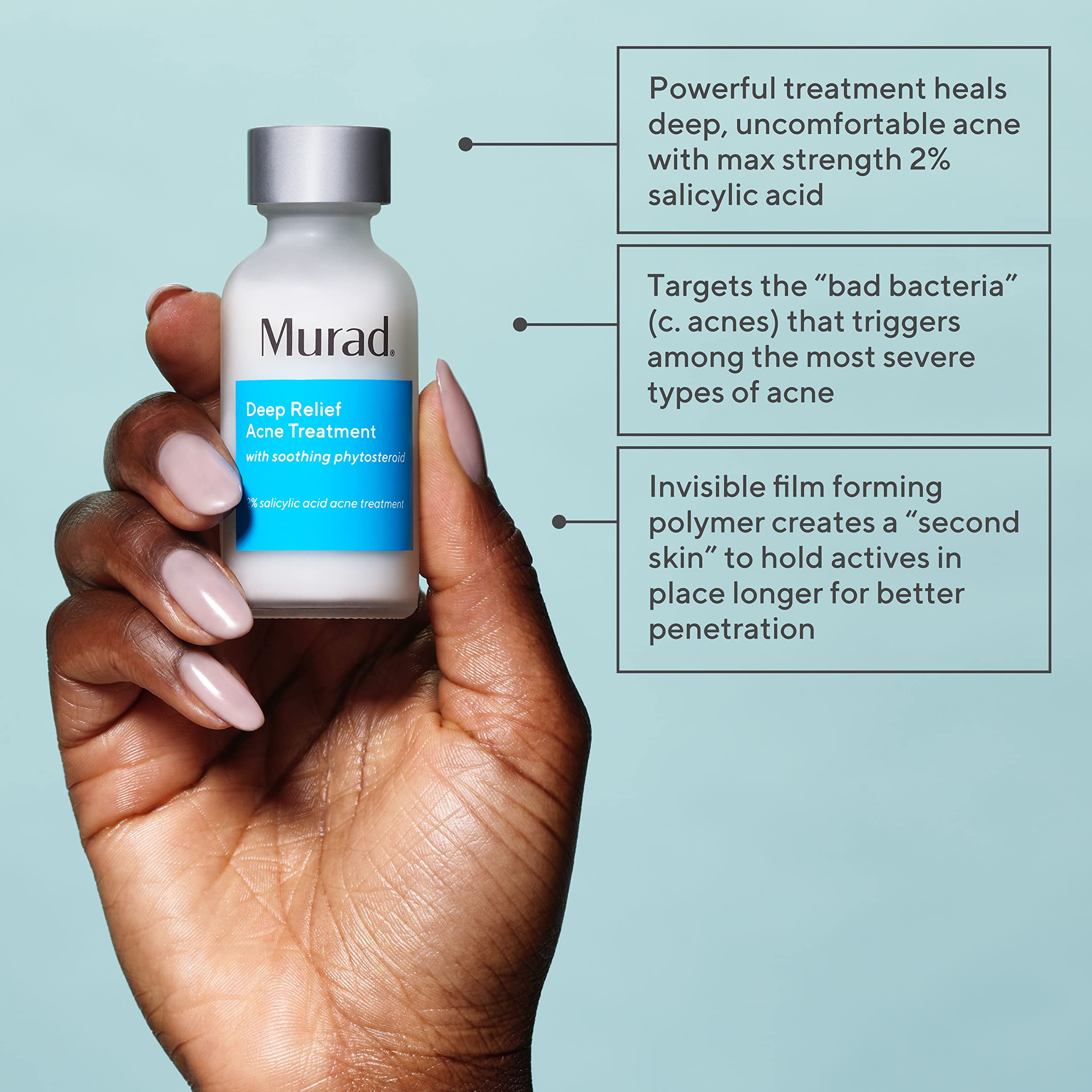 Foto 3 pulgar | Tratamiento Para El Acné Murad Deep Relief Acne Control, 30 Ml, 2% De Ácido Salicílico - Venta Internacional.