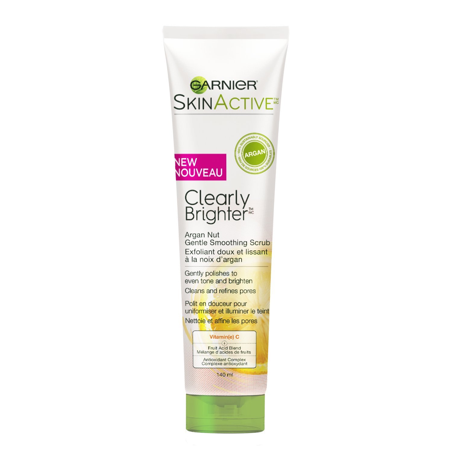 Foto 1 | Exfoliante Facial Garnier Skinactive Argan Nut Con Vitamina C 140 Ml - Venta Internacional.
