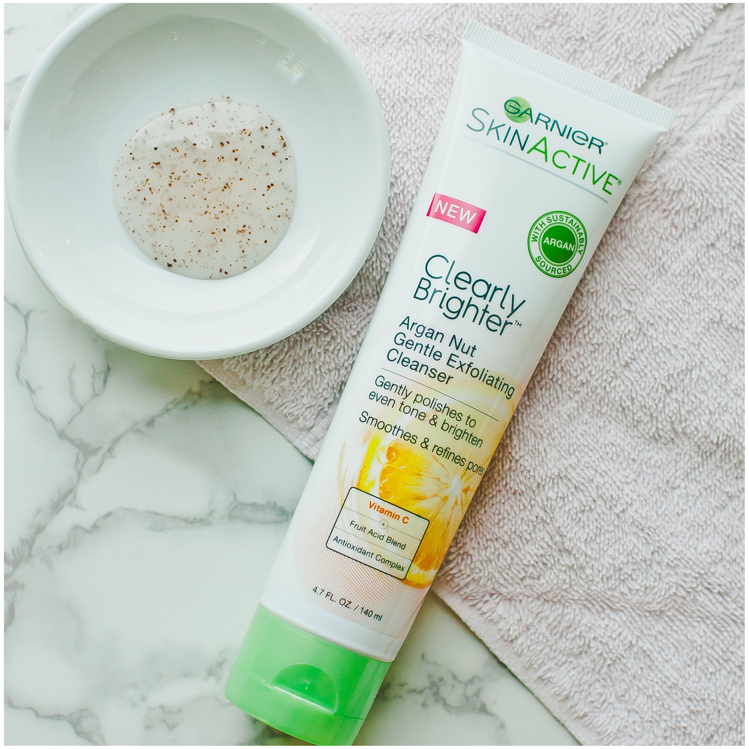 Foto 5 pulgar | Exfoliante Facial Garnier Skinactive Argan Nut Con Vitamina C 140 Ml - Venta Internacional.