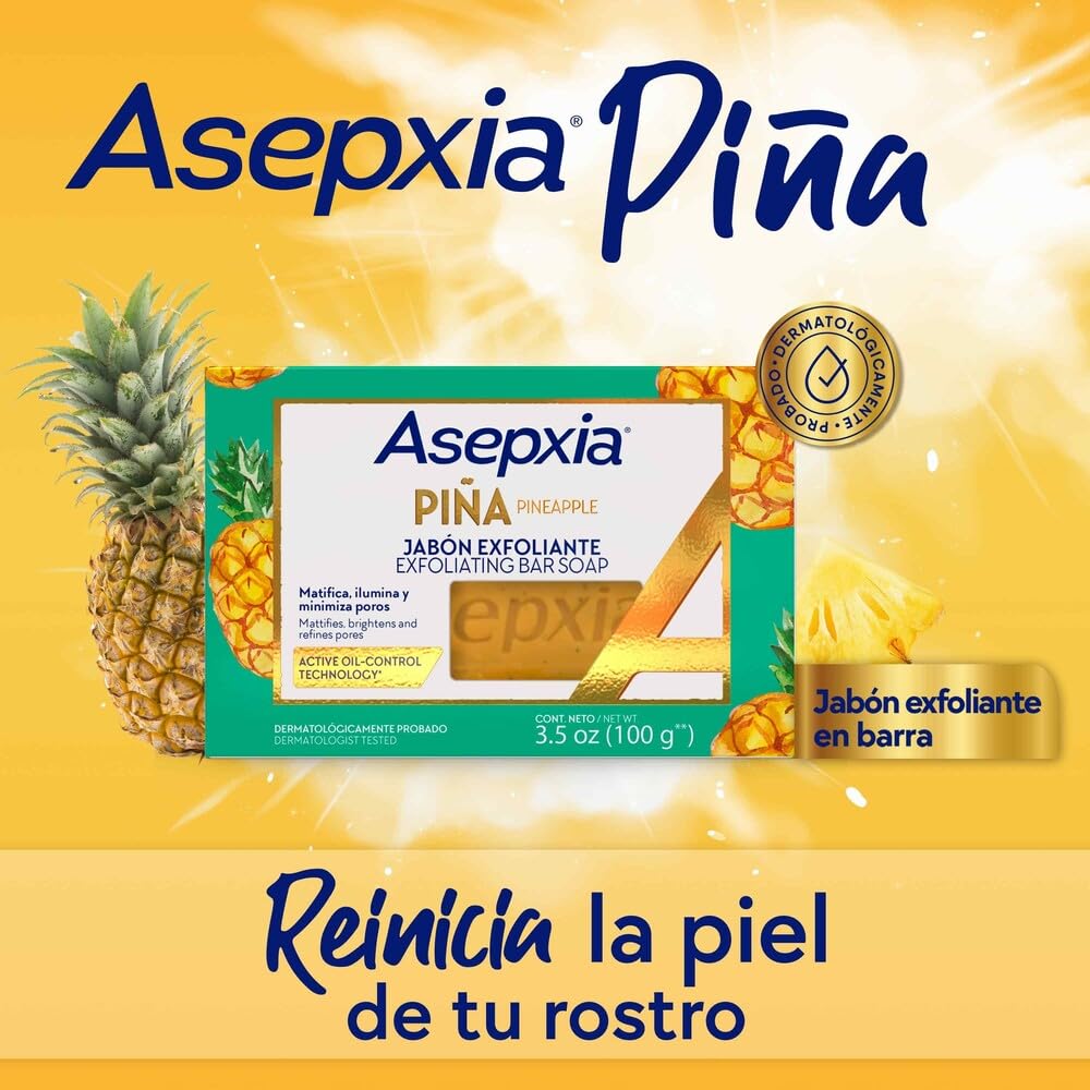 Foto 6 pulgar | Jabón En Barra Asepxia, Limpiador Facial Exfoliante No Abrasivo, 120 Ml - Venta Internacional.