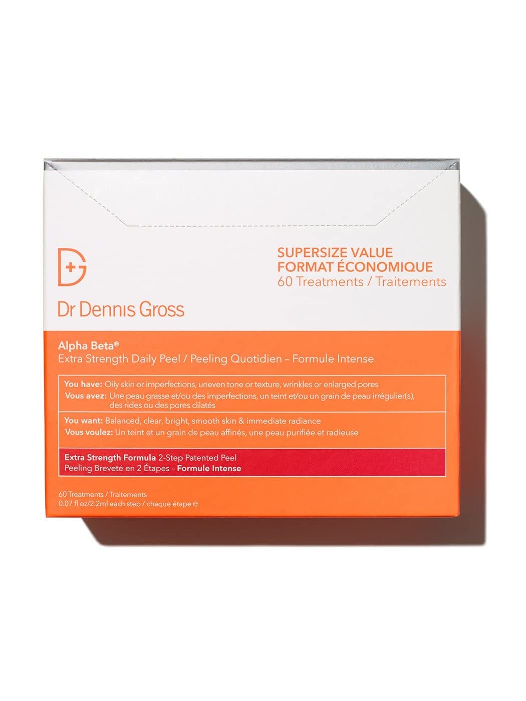 Daily Peel Dr. Dennis Gross Alpha Beta Extra Strength X60 - Venta Internacional.