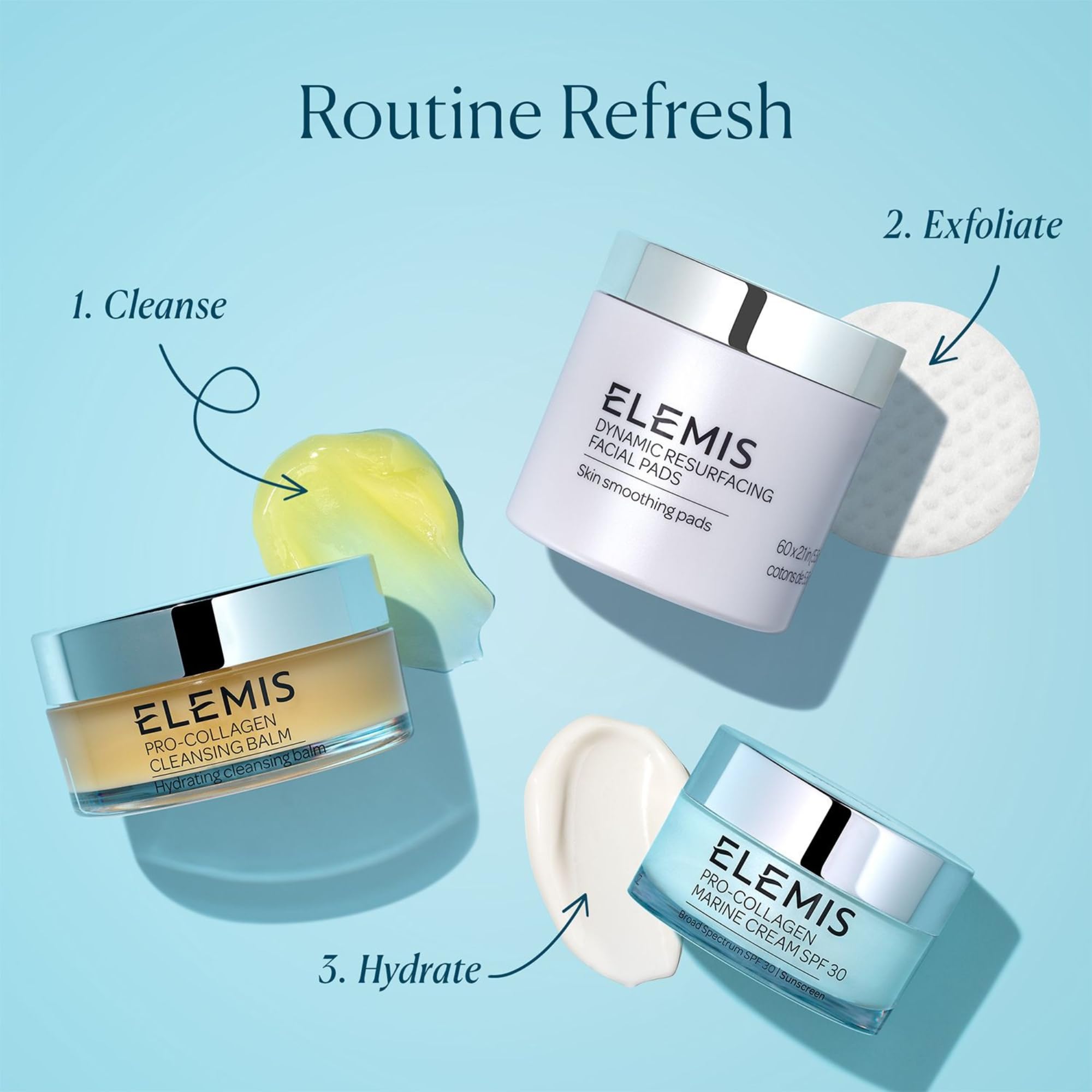 Foto 6 | Almohadillas Faciales Elemis Dynamic Resurfacing Con Ácido Láctico, Paquete De 14 - Venta Internacional.