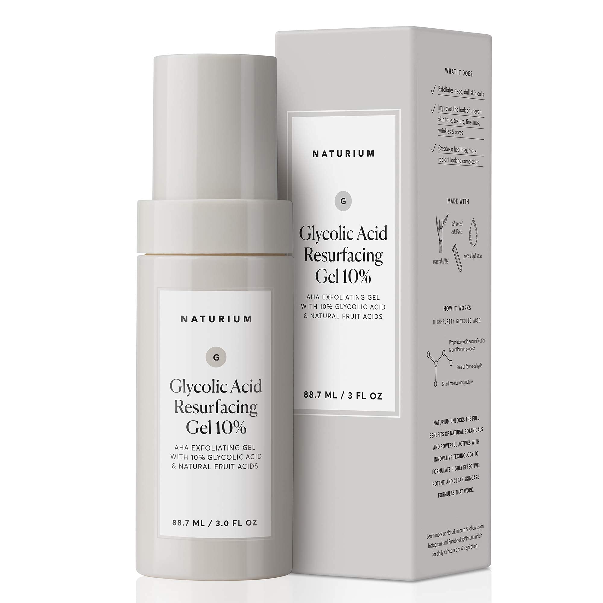 Gel Exfoliante Naturium con Ácido Glicólico 10% 90 ml - Venta Internacional