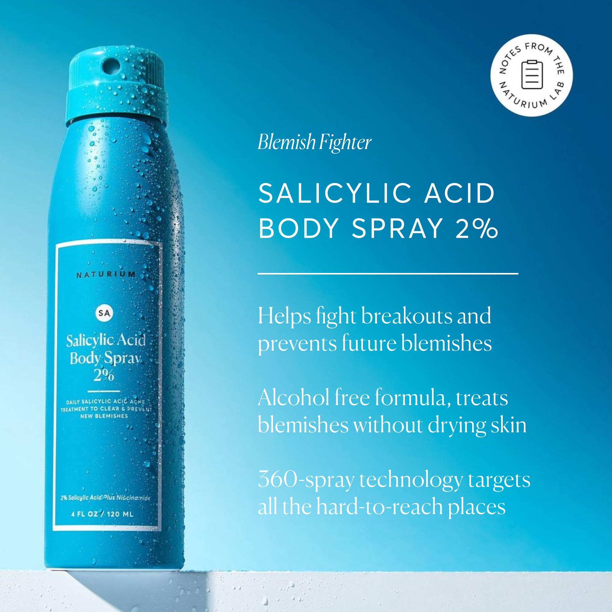 Foto 5 pulgar | Spray Corporal Naturium Salicylic Acid 2% Con Niacinamida 120 Ml - Venta Internacional.