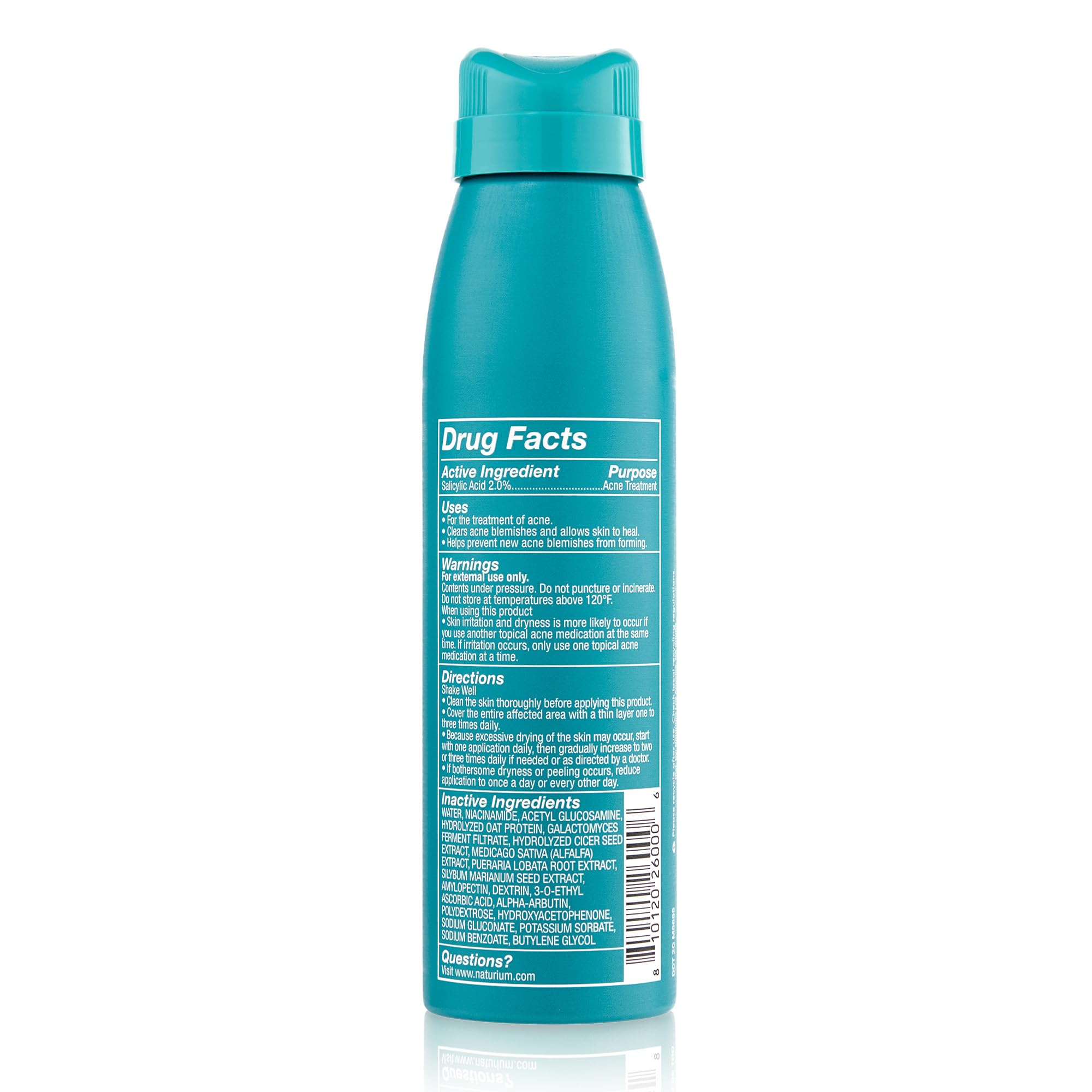 Foto 7 pulgar | Spray Corporal Naturium Salicylic Acid 2% Con Niacinamida 120 Ml - Venta Internacional.