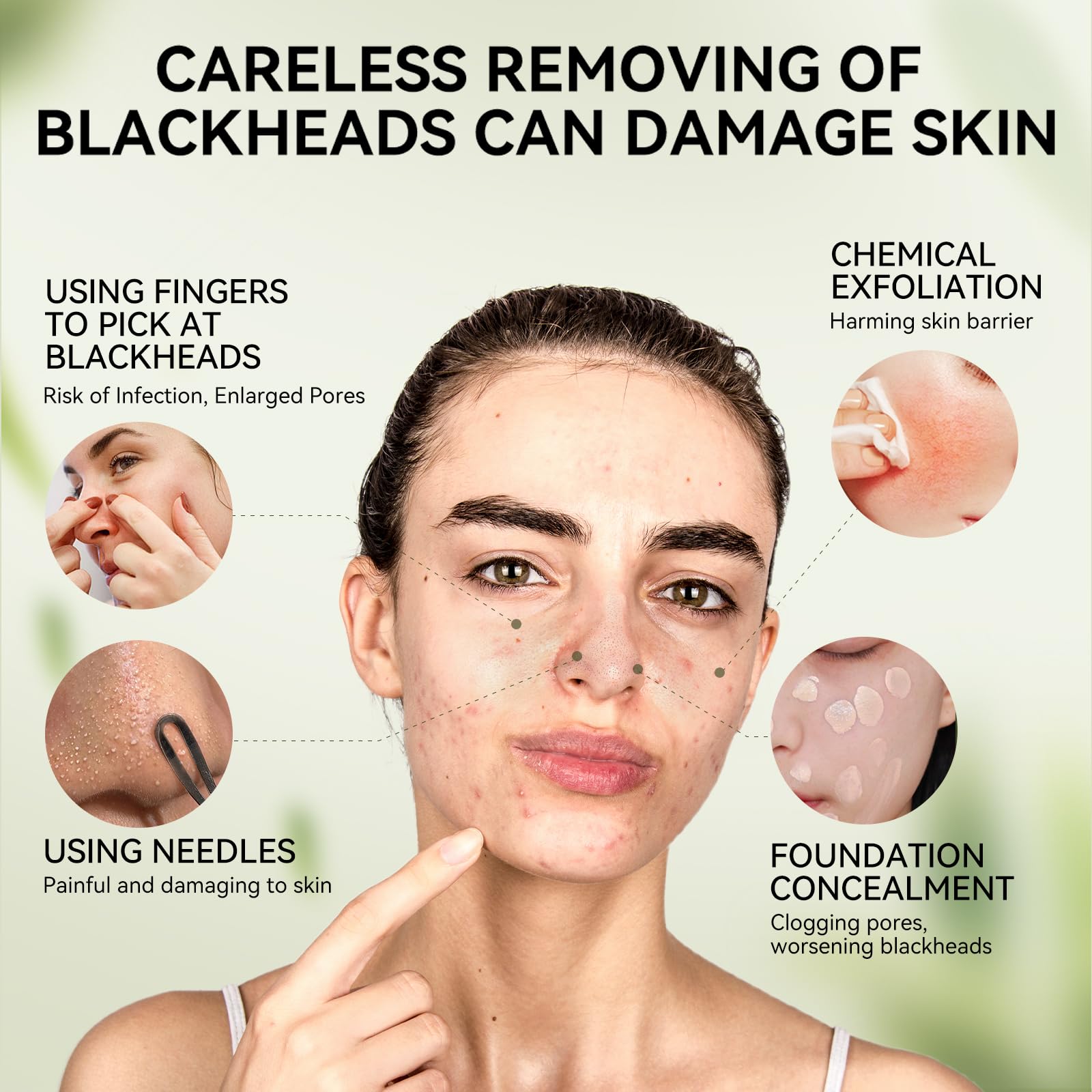 Foto 4 pulgar | Mascarilla Eliminadora De Puntos Negros Lanbena Upgraded 2.0 Bamboo Charcoal - Venta Internacional.