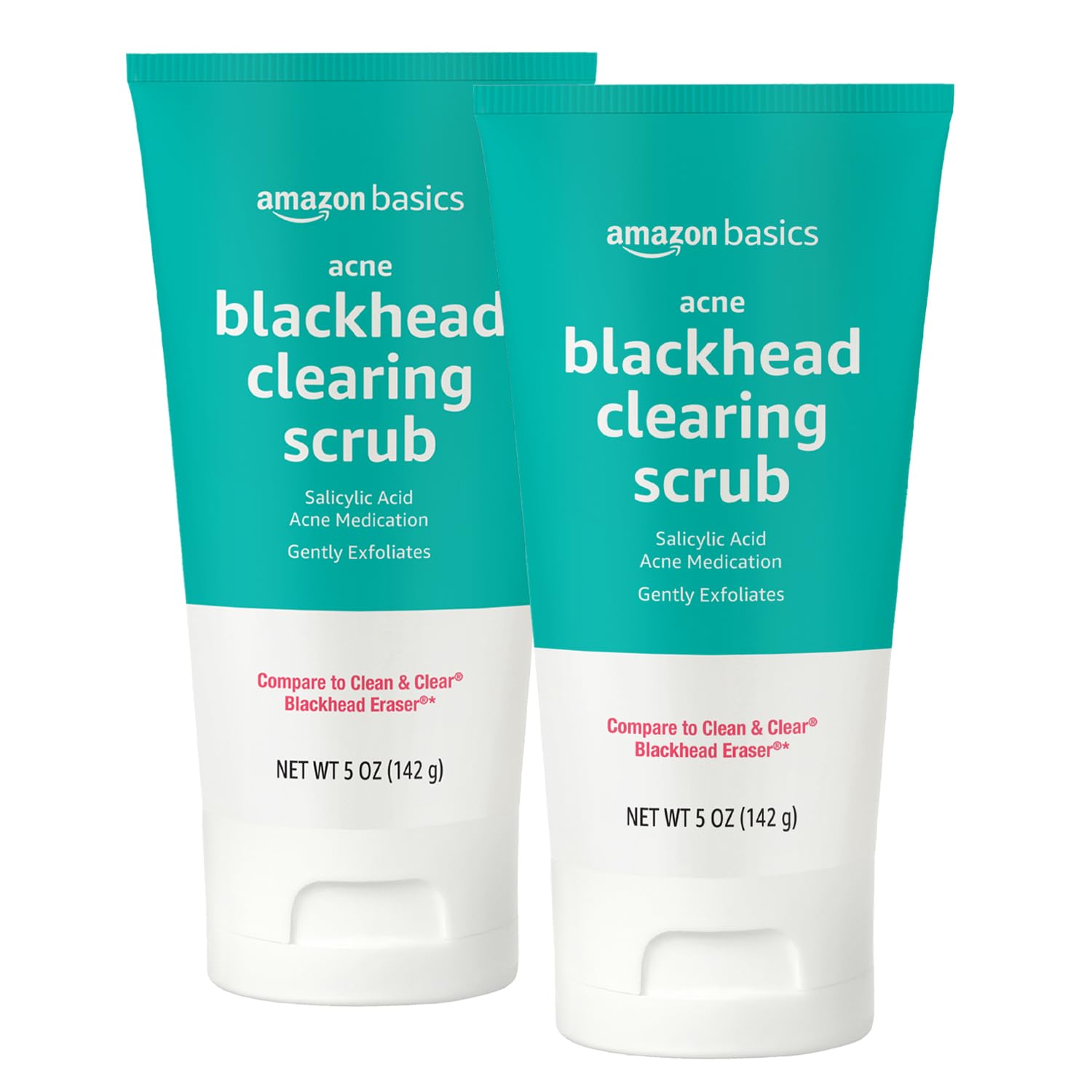 Limpiador De Puntos Negros Con Ácido Salicílico Scrub Amazon Basics, 150 Ml, Paquete De 2 - Venta Internacional.