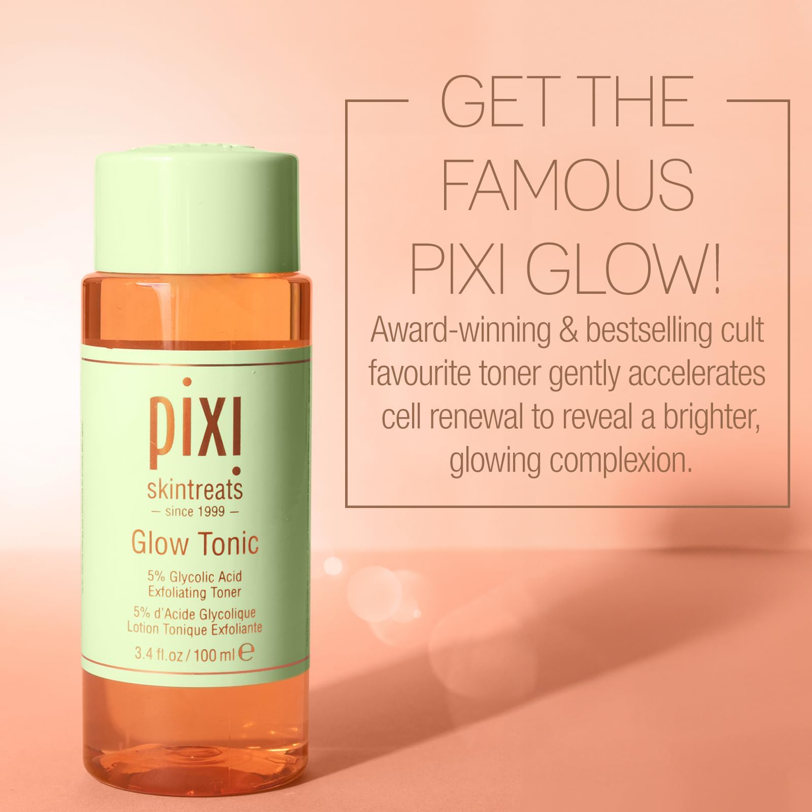 Foto 3 pulgar | Tónico Exfoliante Facial Pixi Beauty Skintreats Glow Tonic 100 ml - Venta Internacional