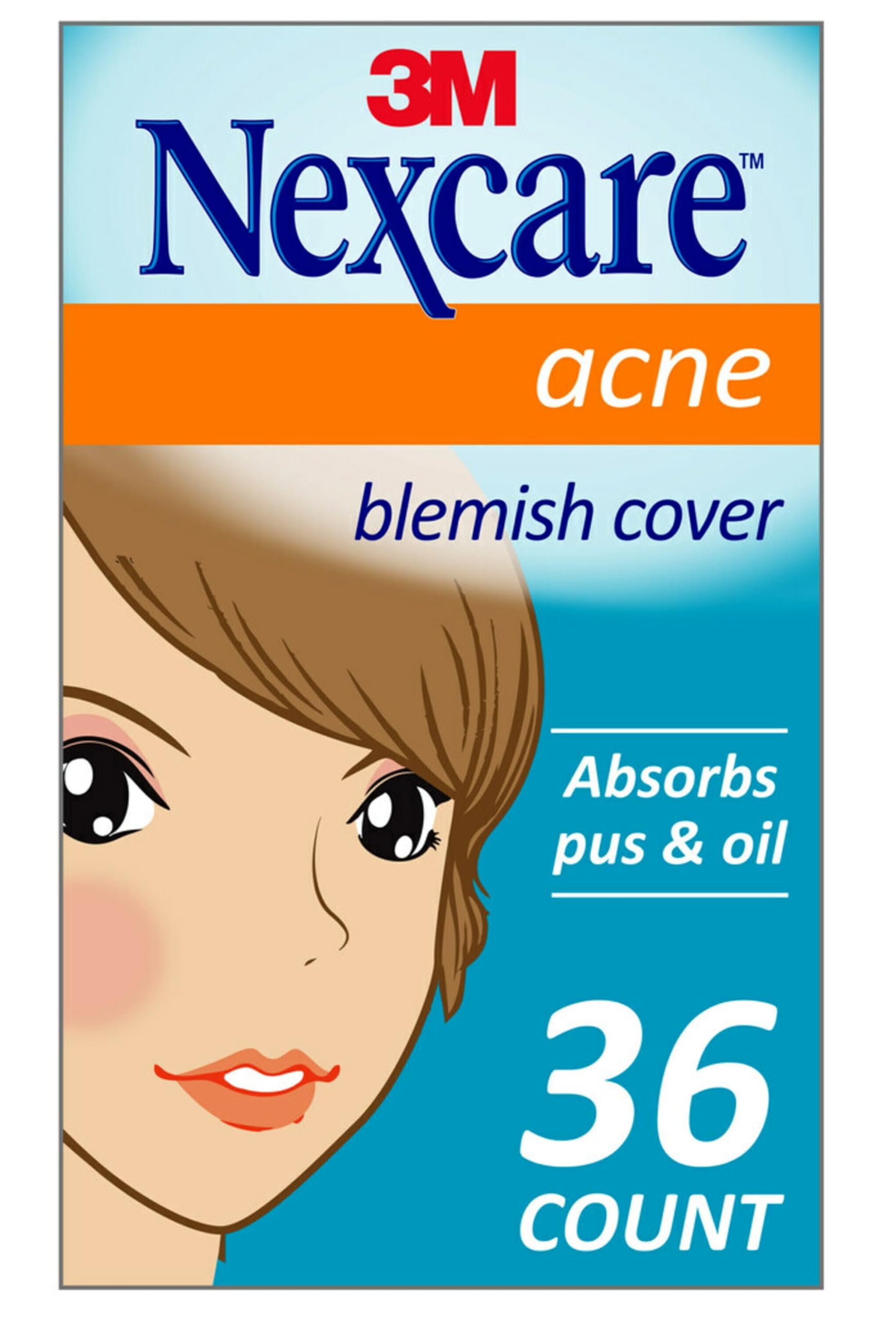 Cubierta Para El Acné Nexcare Skin Cover Absorbe El Pus Y La Grasa X36 - Venta Internacional.