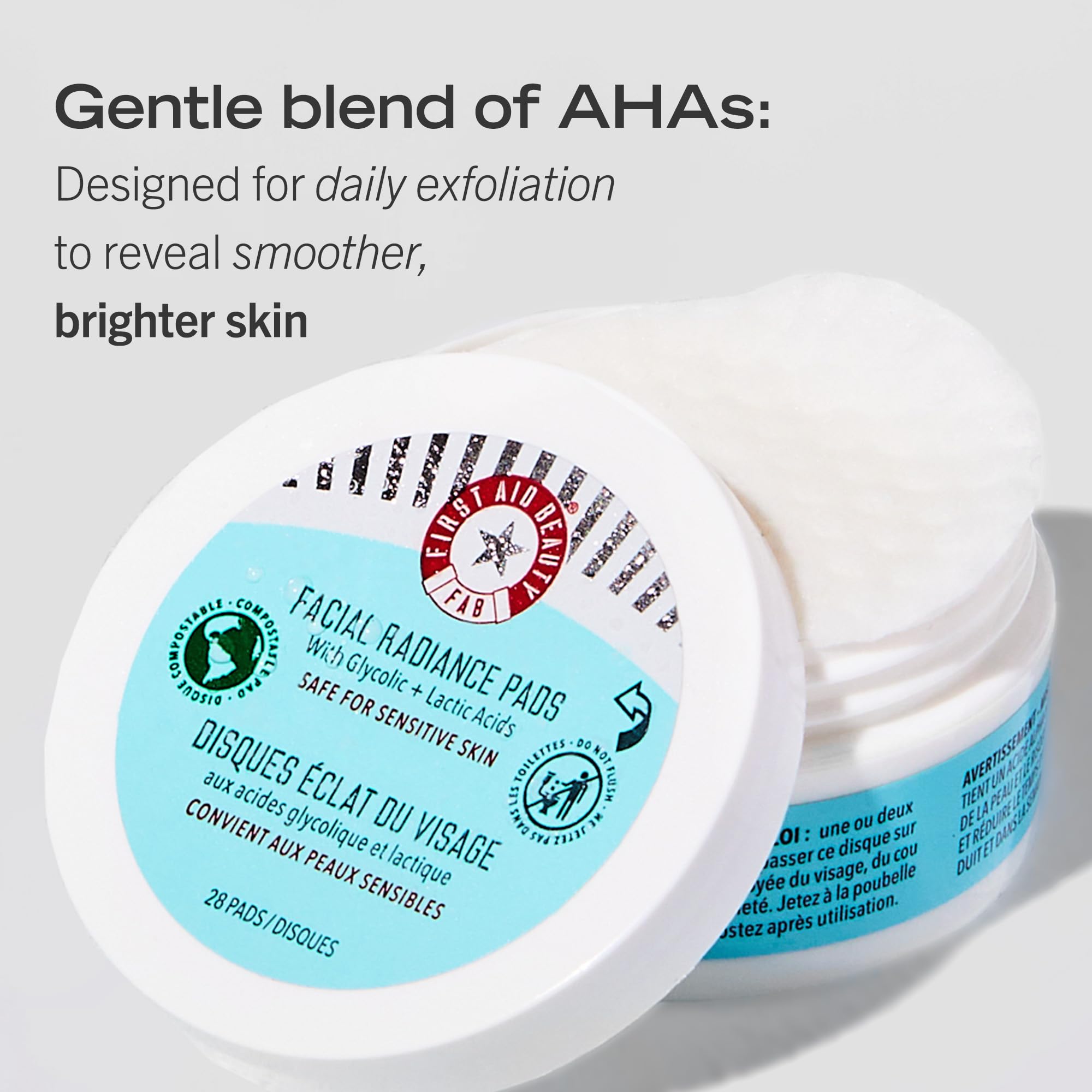 Foto 5 pulgar | Almohadillas Exfoliantes First Aid Beauty Facial Radiance, 28 Almohadillas - Venta Internacional.