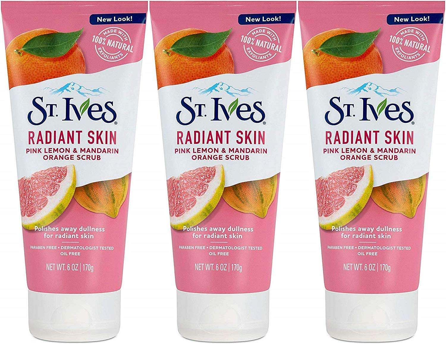 Scrub St. Ives Even & Bright Pink Con Limón Y Mandarina, 180 Ml (paquete De 3) - Venta Internacional.