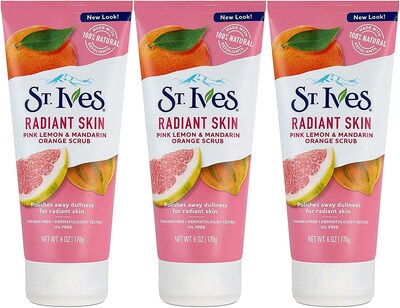 Foto 1 | Scrub St. Ives Even & Bright Pink Con Limón Y Mandarina, 180 Ml (paquete De 3) - Venta Internacional.