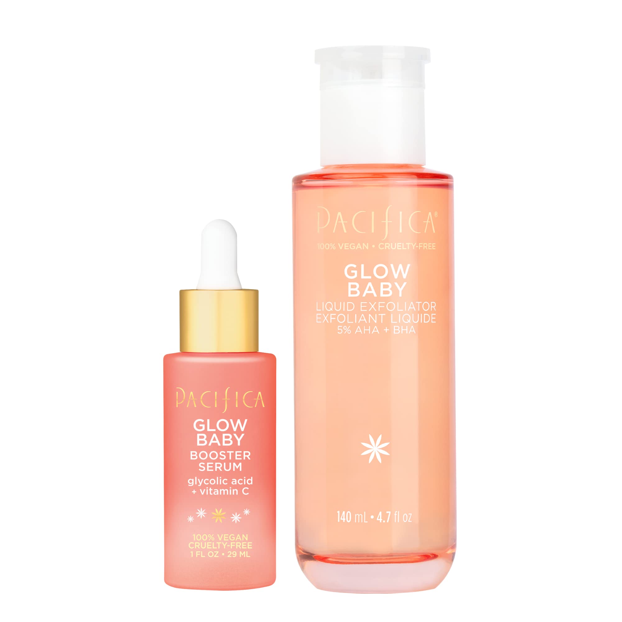 Exfoliante Líquido Serum Pacifica Glow Baby Con 5% De Aha, Bha Y Vitamina C - Venta Internacional.