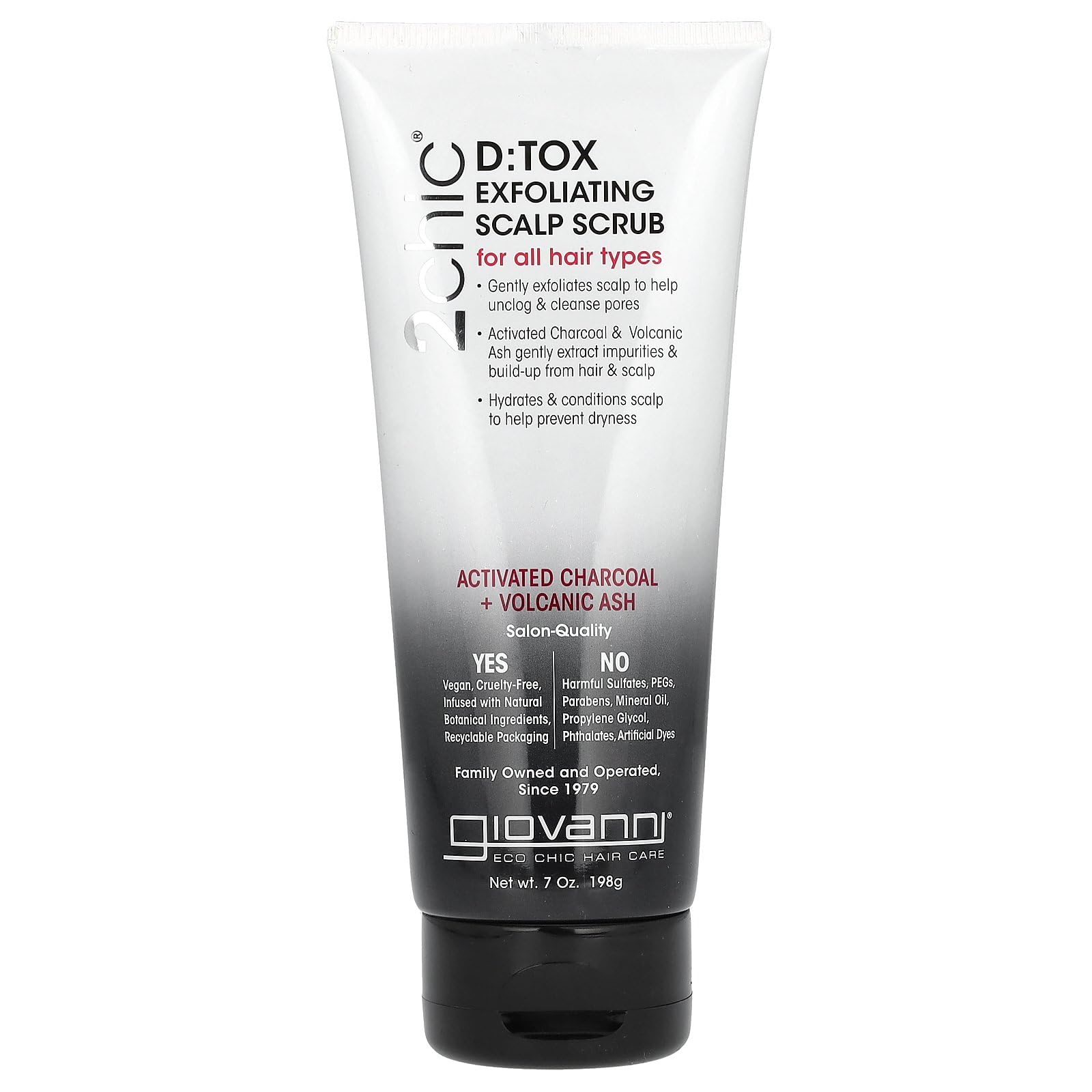 Exfoliante Para Cuero Cabelludo Giovanni 2chic D:tox 200 Ml - Venta Internacional.