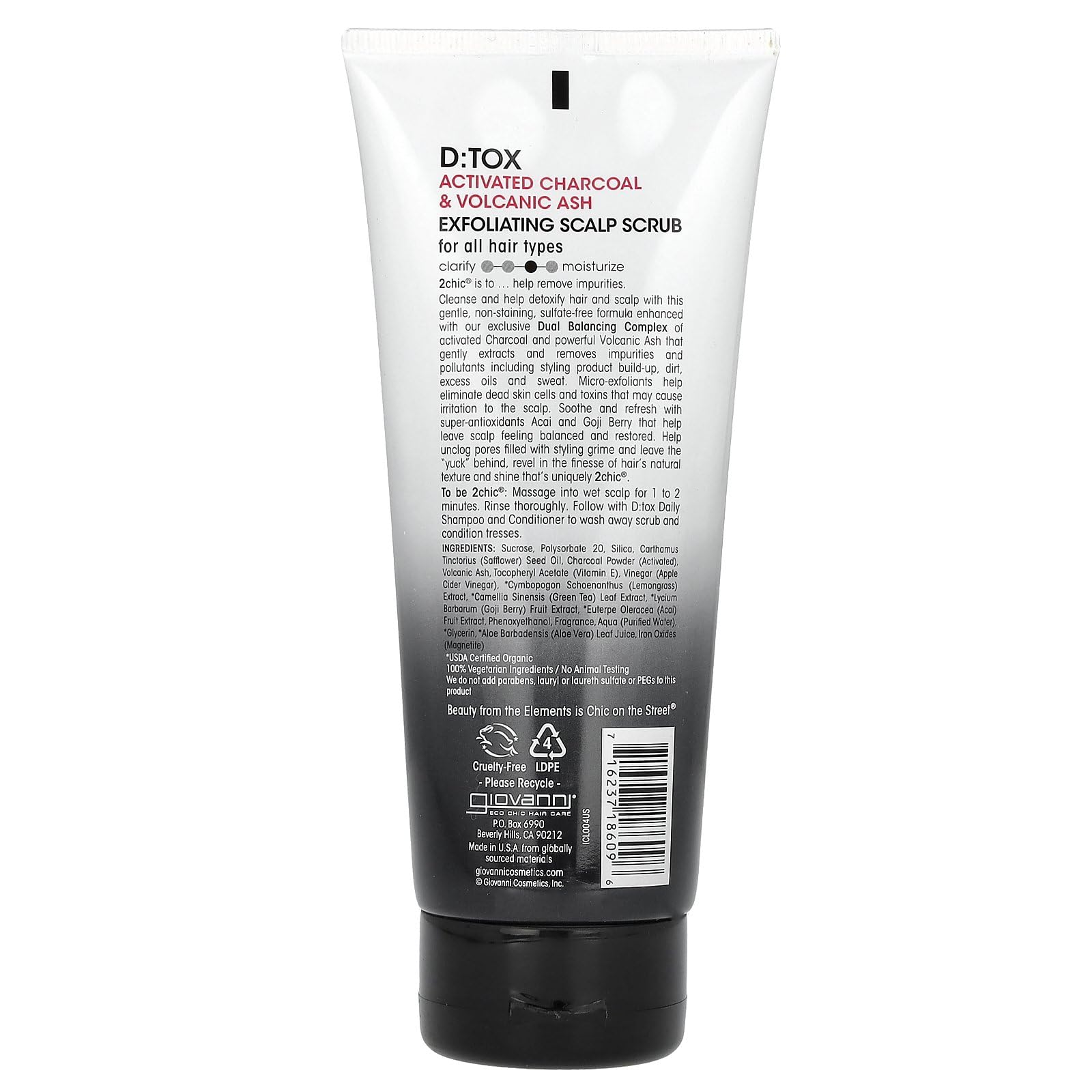 Foto 3 pulgar | Exfoliante Para Cuero Cabelludo Giovanni 2chic D:tox 200 Ml - Venta Internacional.