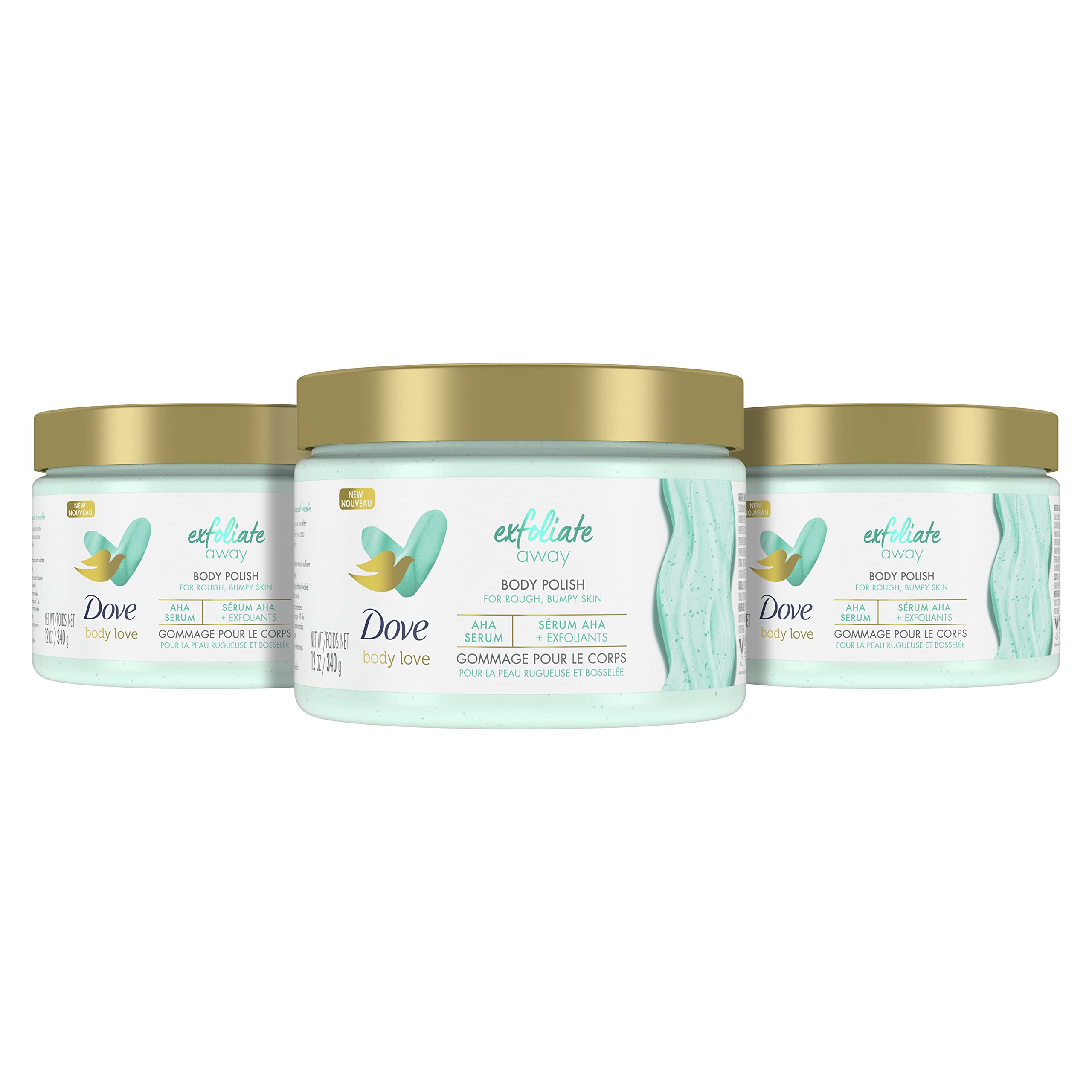 Exfoliante Corporal Dove Body Love Body Love, 3 X 350 Ml - Venta Internacional.