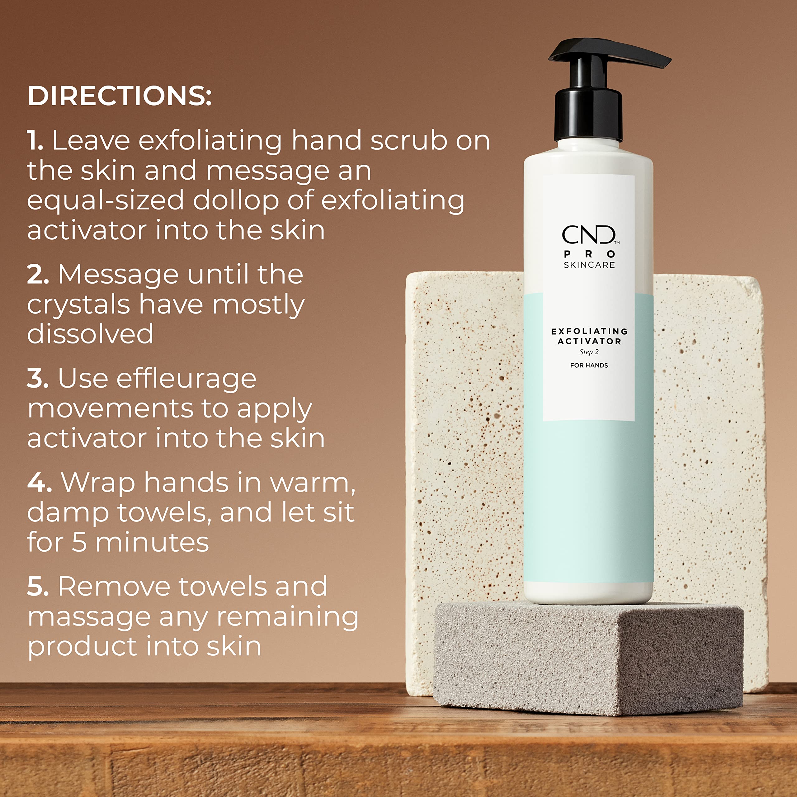 Foto 5 pulgar | Activador Exfoliante Cnd Pro Skincare Para Manos, 300 Ml, Step 2 - Venta Internacional.