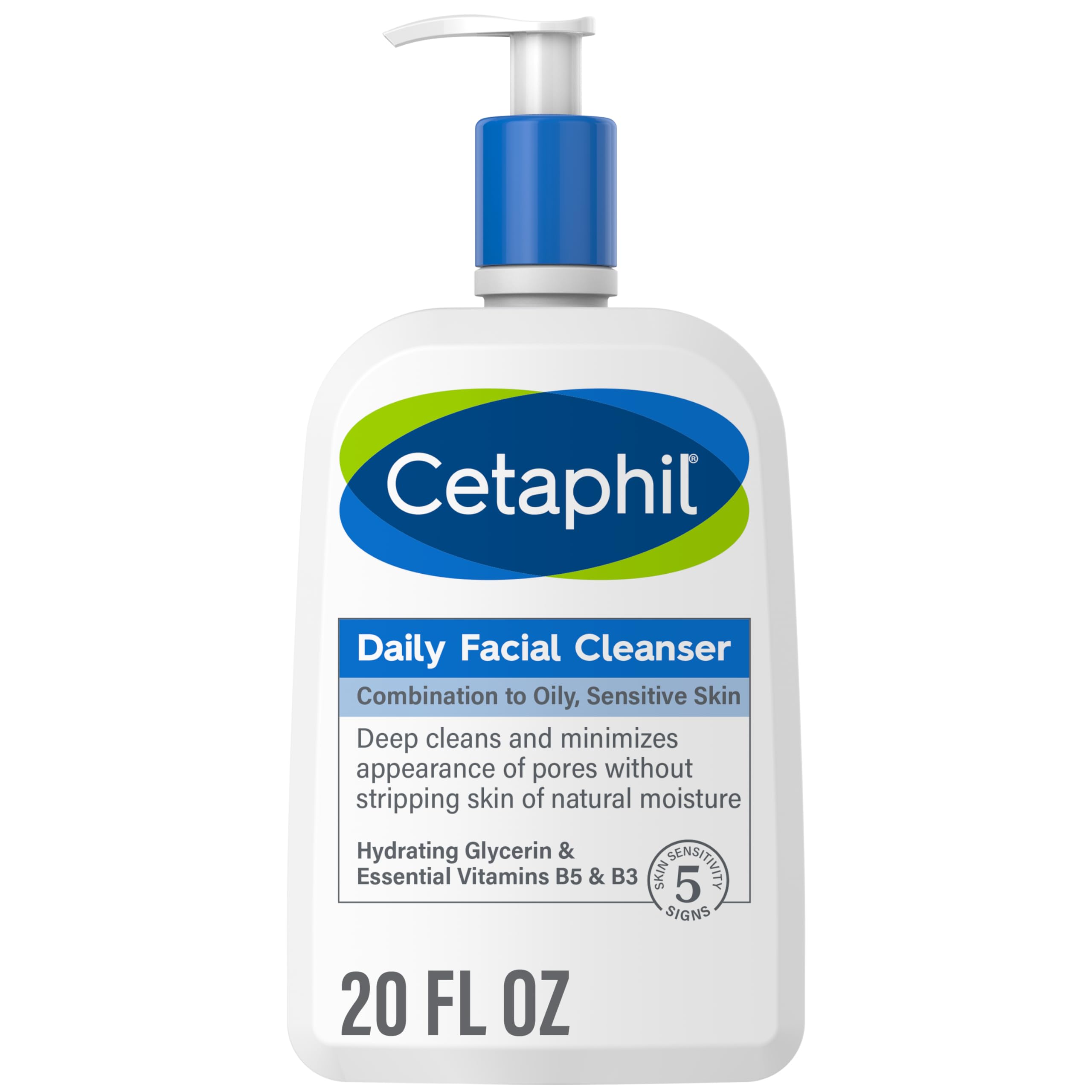 Limpiador Facial Diario Face Wash Cetaphil, 591 Ml, Para Personas Sensibles - Venta Internacional.