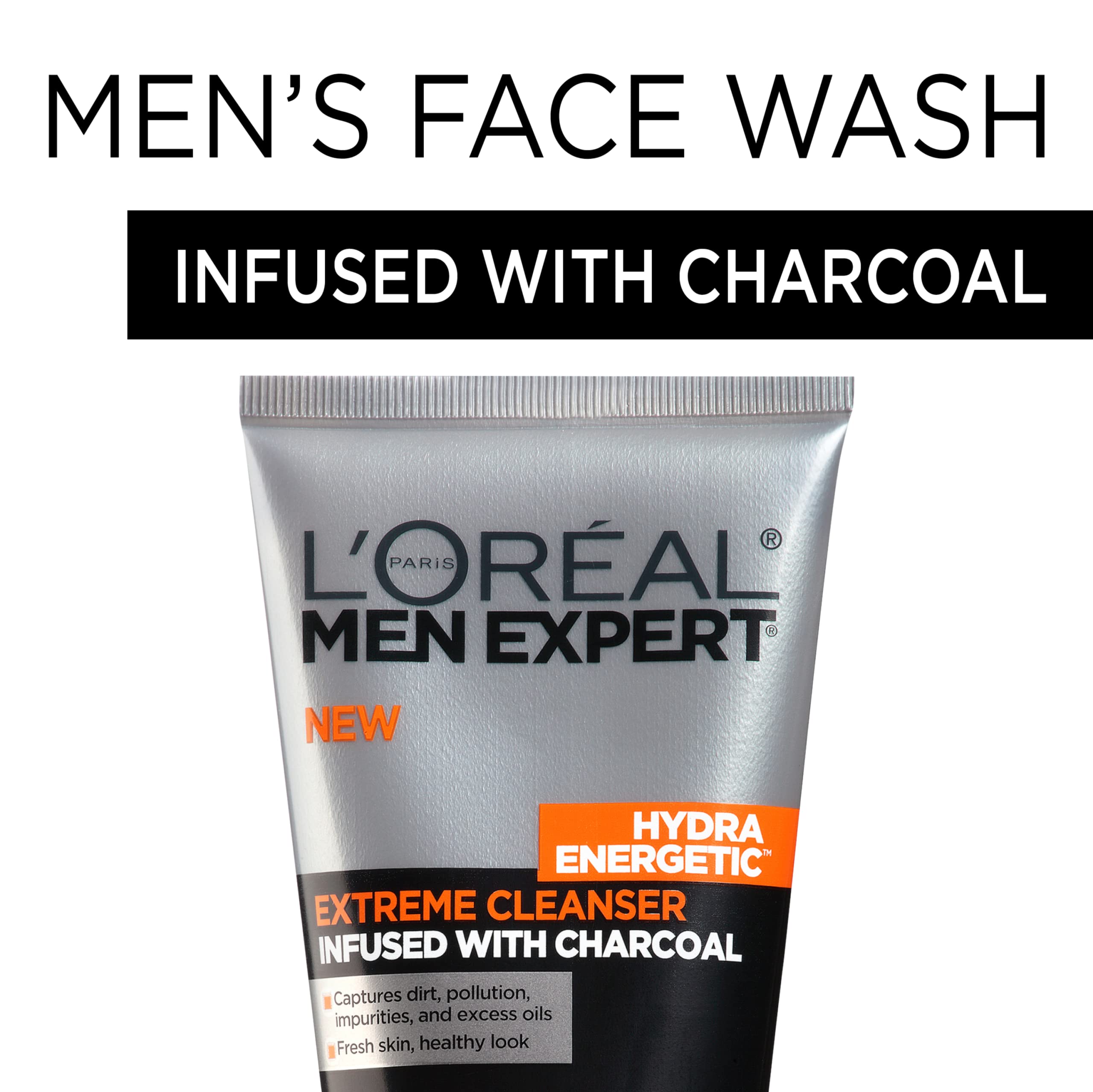 Foto 3 pulgar | Limpiador Facial L'oreal Paris Men Expert Hydra Energetic 2x120 Ml - Venta Internacional.