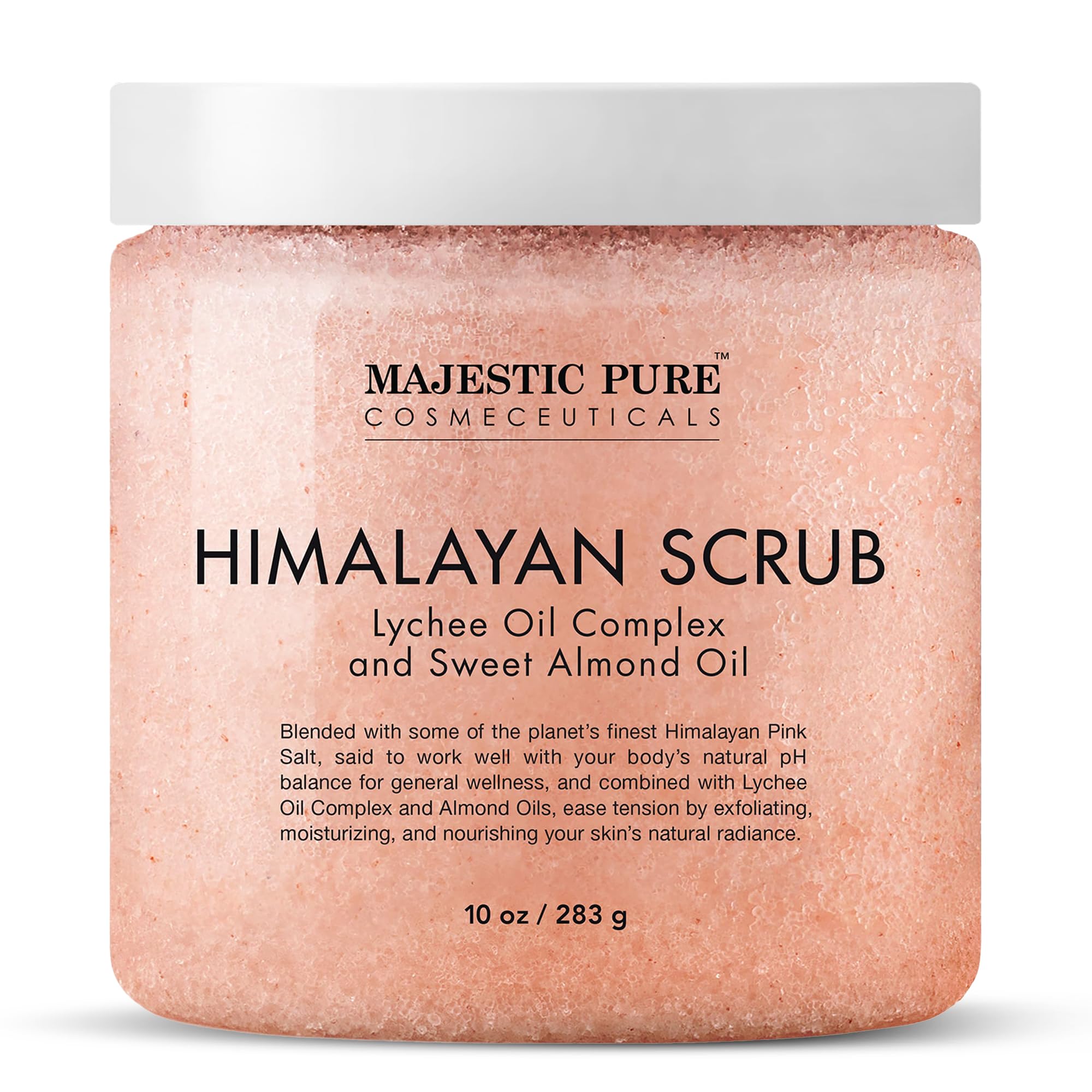 Exfoliante Corporal Majestic Pure Himalaya Salt Con Aceite De Lichi, 300 Ml - Venta Internacional.