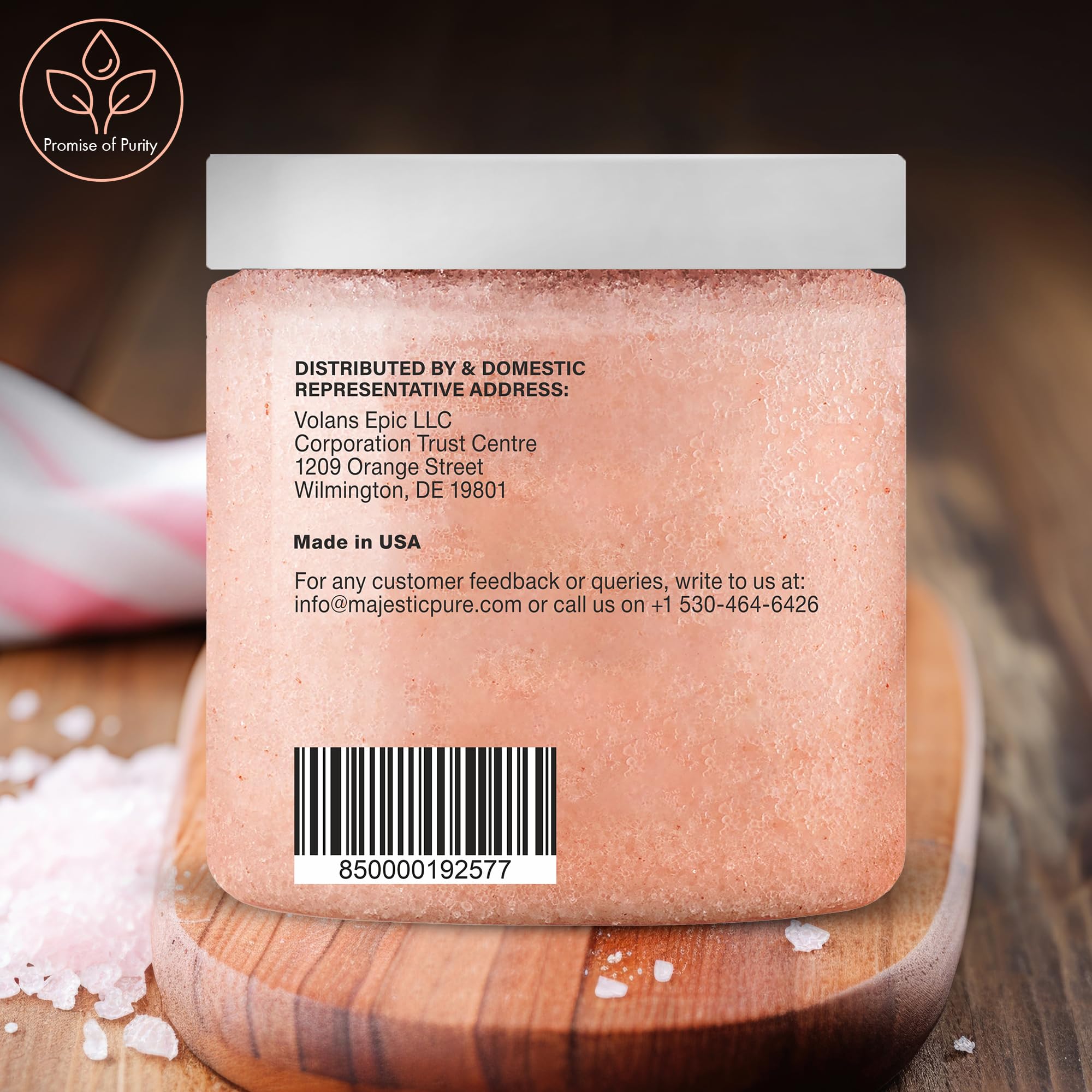 Foto 6 pulgar | Exfoliante Corporal Majestic Pure Himalaya Salt Con Aceite De Lichi, 300 Ml - Venta Internacional.