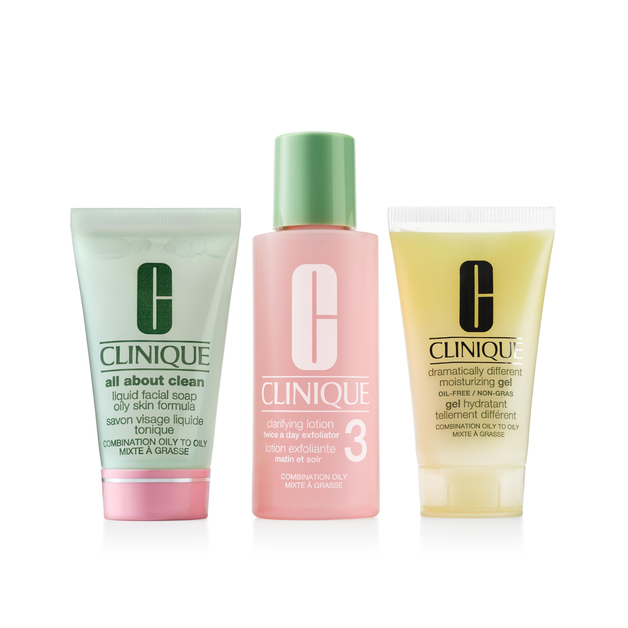 Skincare Set Clinique Refresher Course Para Pieles Mixtas Y Grasas - Venta Internacional.