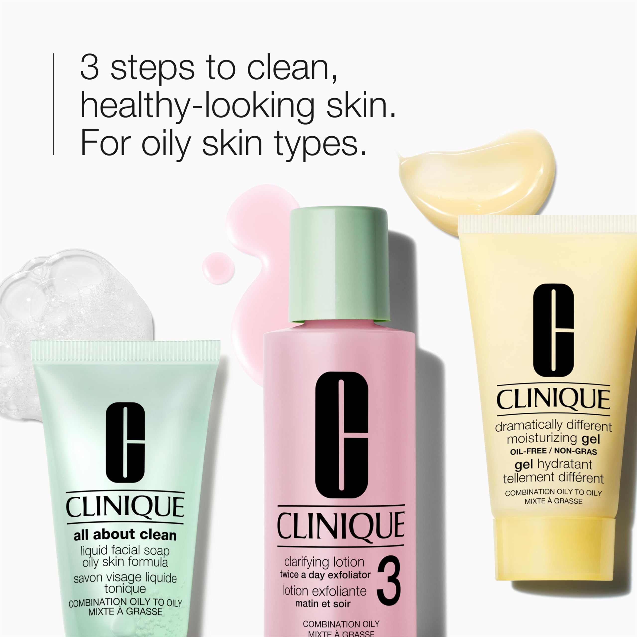 Foto 2 | Skincare Set Clinique Refresher Course Para Pieles Mixtas Y Grasas - Venta Internacional.