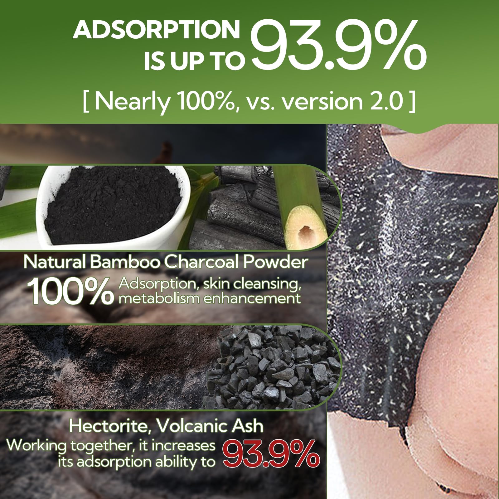 Foto 4 pulgar | Mascarilla Eliminadora De Puntos Negros Lanbena 3.0, Carbón De Bambú, 50 G - Venta Internacional.