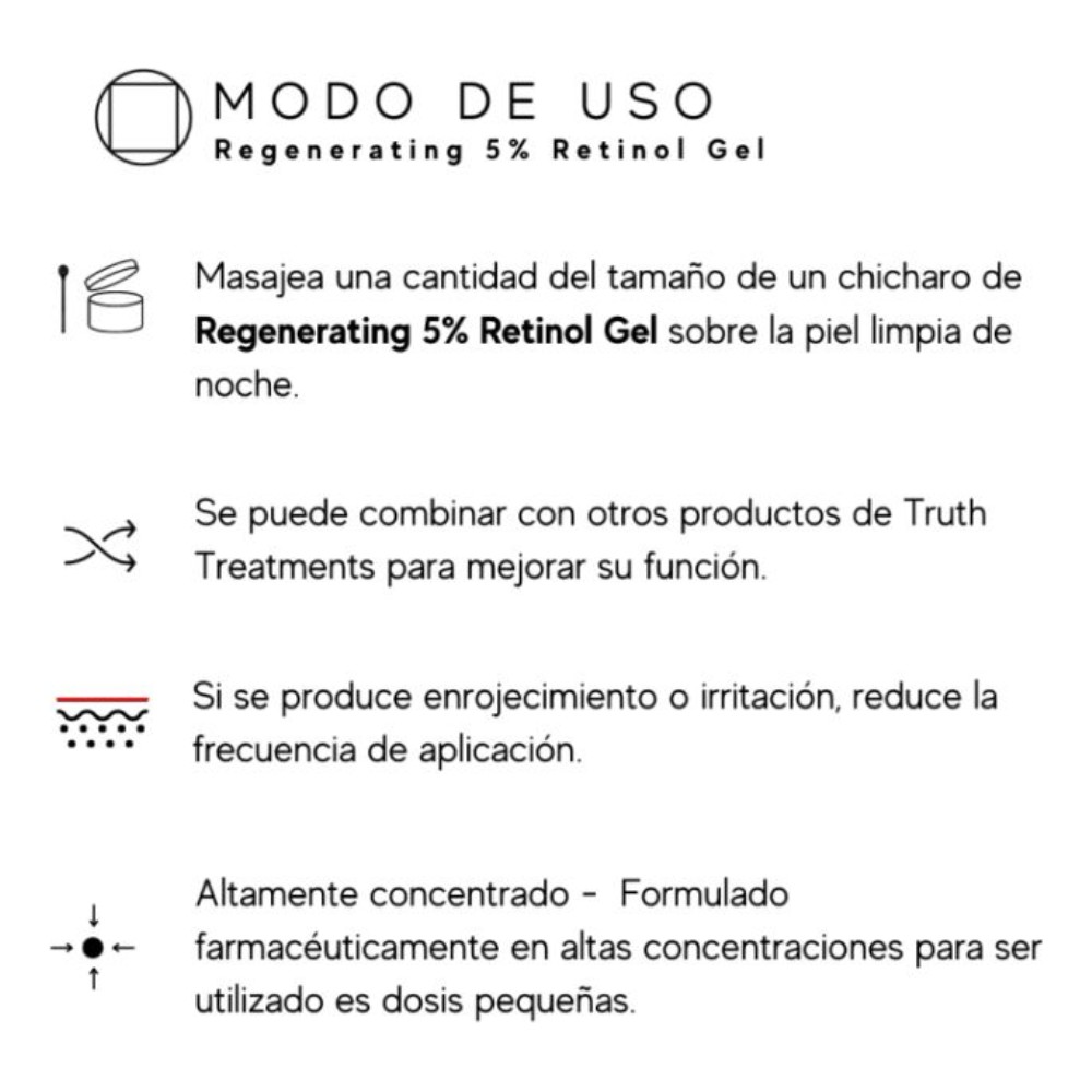 Foto 3 pulgar | Skincare Truth Regenerating 5% Retinol Ge Color Negro 15 Ml