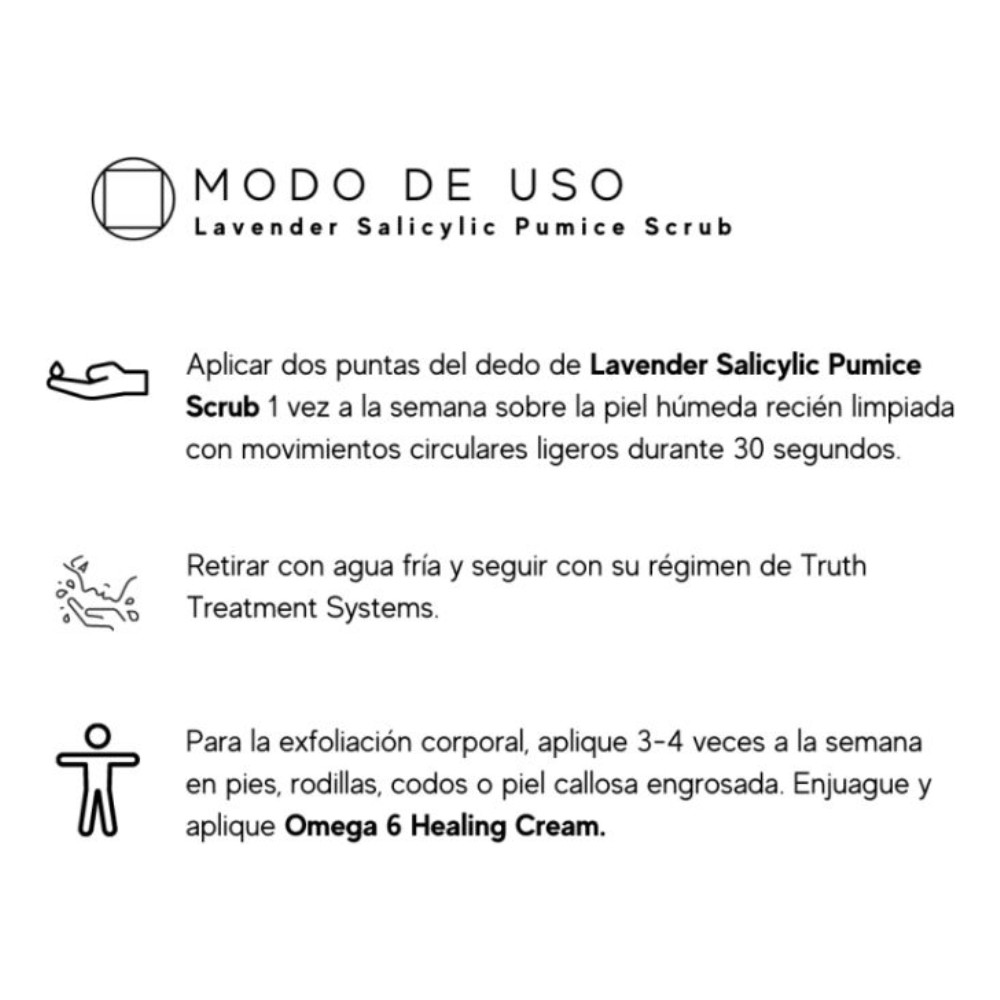 Foto 3 pulgar | Skincare Truth Lavender Salicylic Pumice Scrub Color Negro 60 Ml