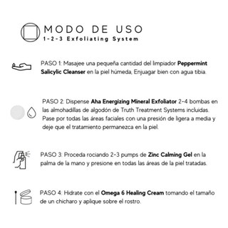 Foto 2 | Skincare Truth 1-2-3 Exfoliating System Color Negro 4 En 1