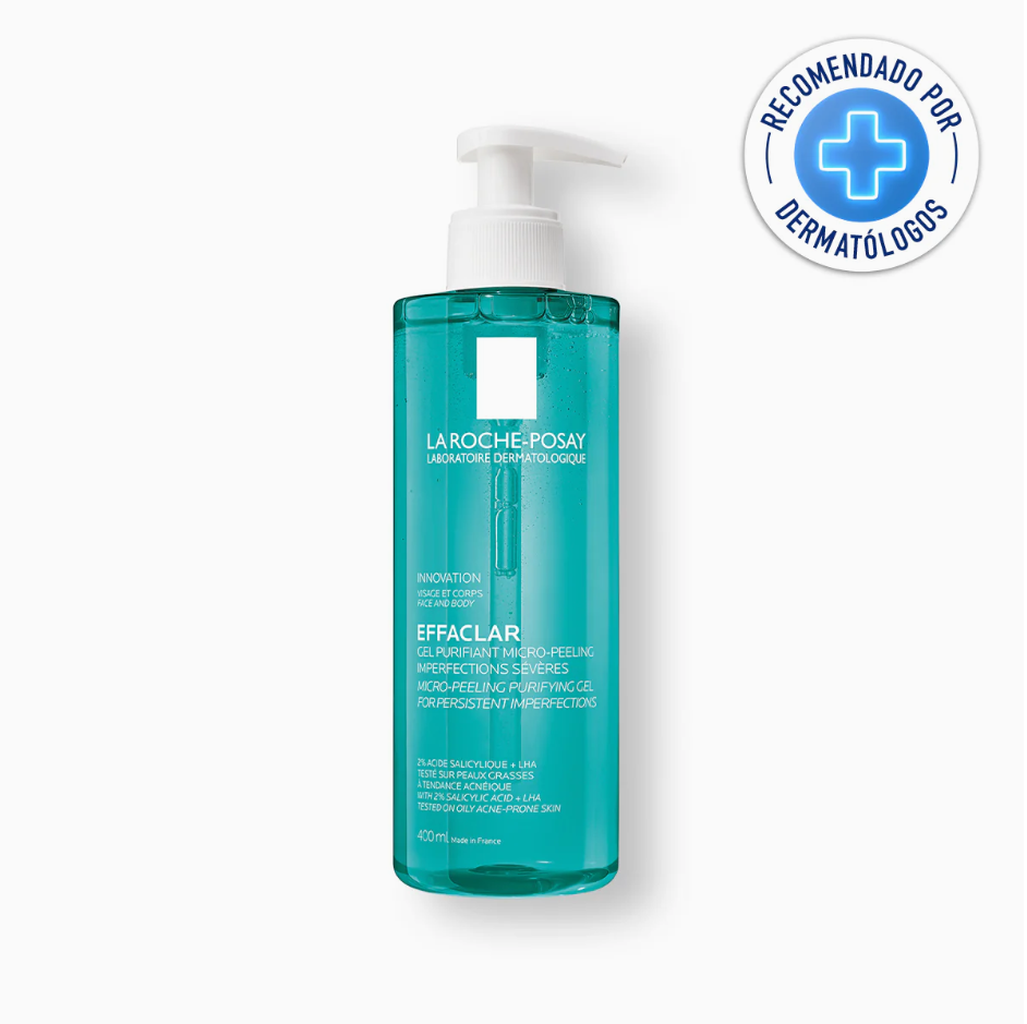 La Roche Posay Effaclar Gel Microexfoliante 400ml Limpiador Facial Piel Grasa Con Acné Y Puntos Negros