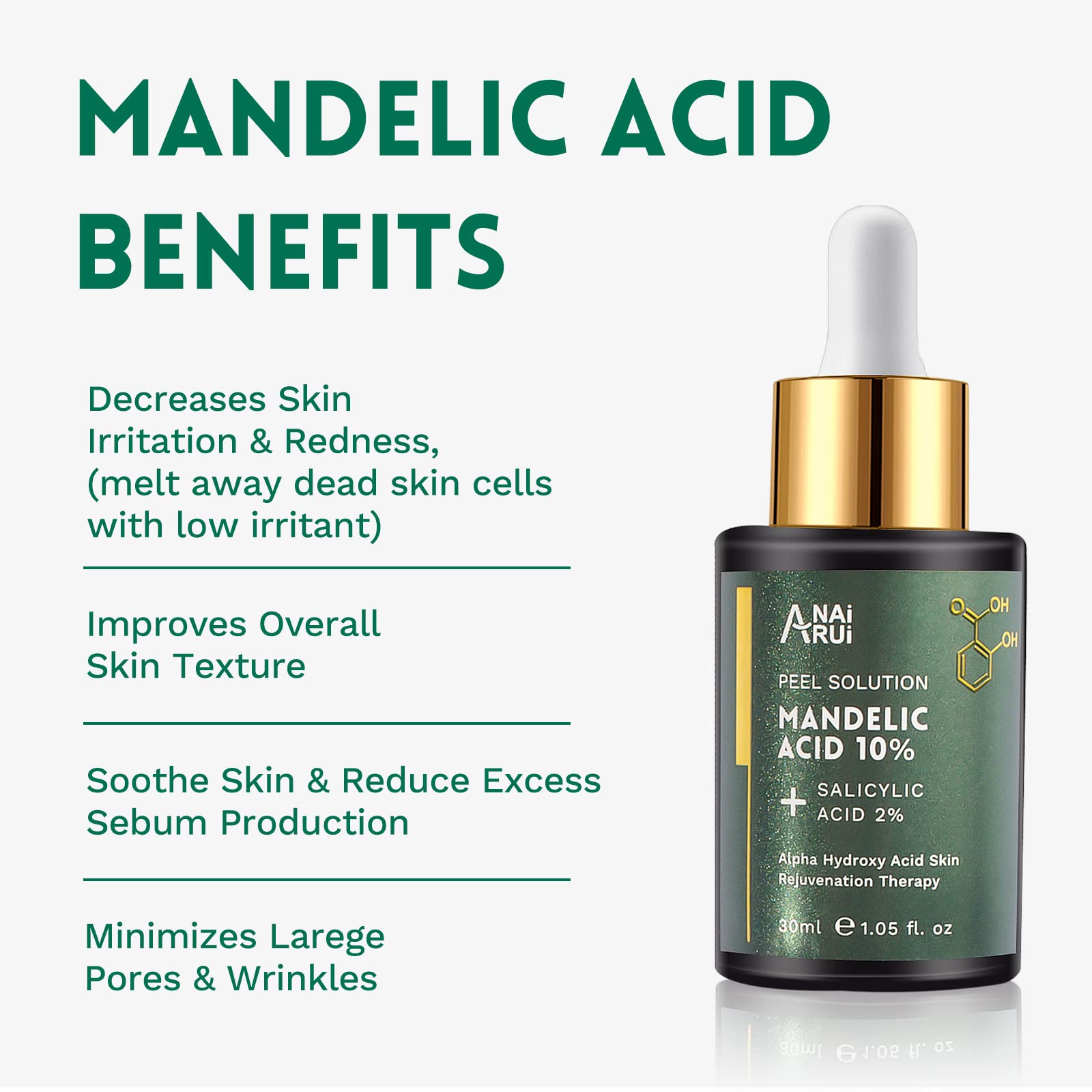Foto 5 pulgar | Solución Exfoliante Anai Rui Ácido Mandélico de 30 ml-Venta Internacional