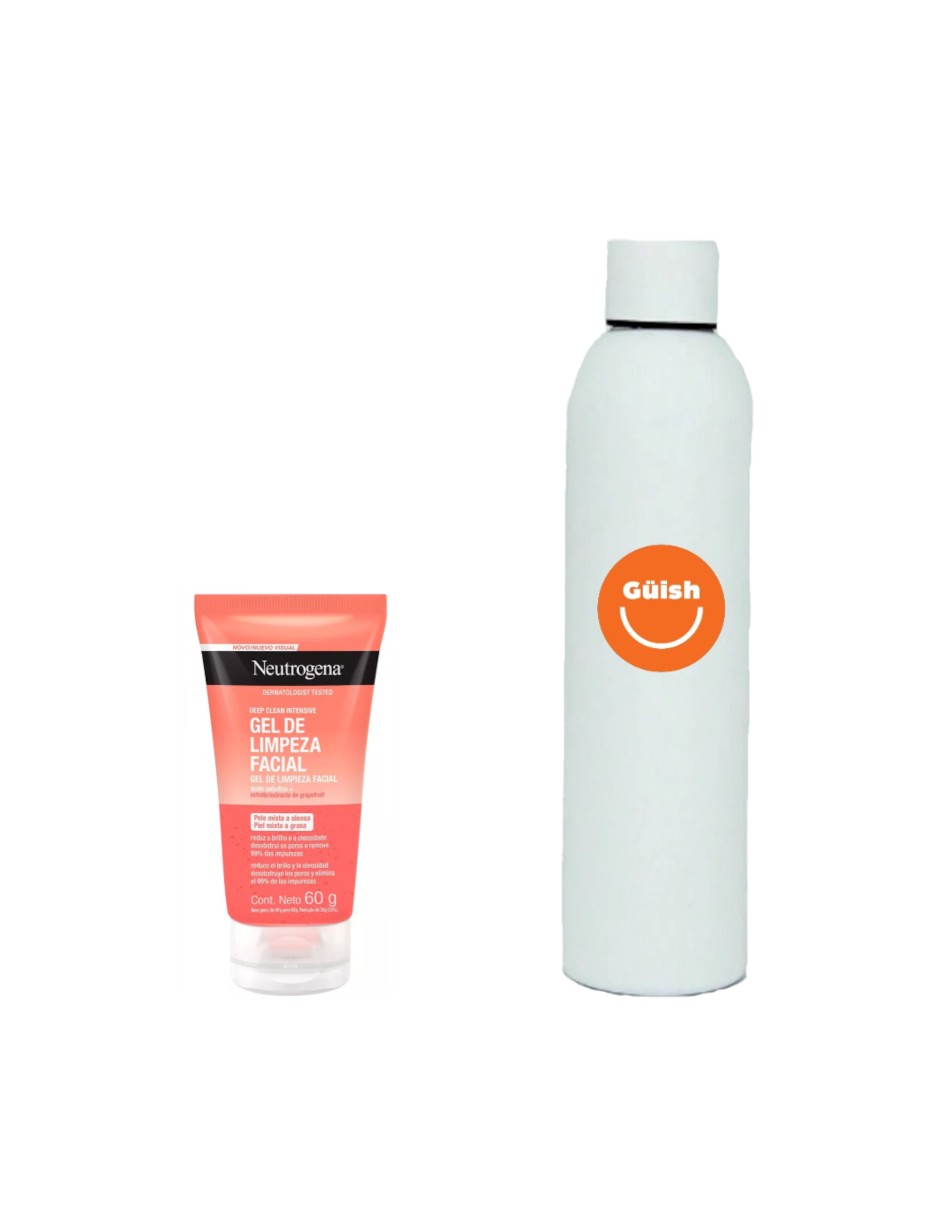 Gel Limpiador Facial Neutrogena Deep Clean Toronja + Termo De Agua De Regalo Güish