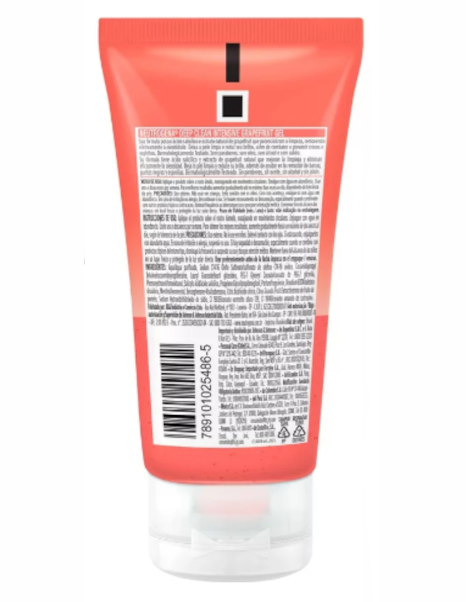Foto 4 pulgar | Gel Limpiador Facial Neutrogena Deep Clean Toronja + Termo De Agua De Regalo Güish