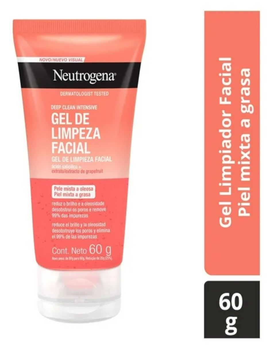 Foto 5 pulgar | Gel Limpiador Facial Neutrogena Deep Clean Toronja + Termo De Agua De Regalo Güish