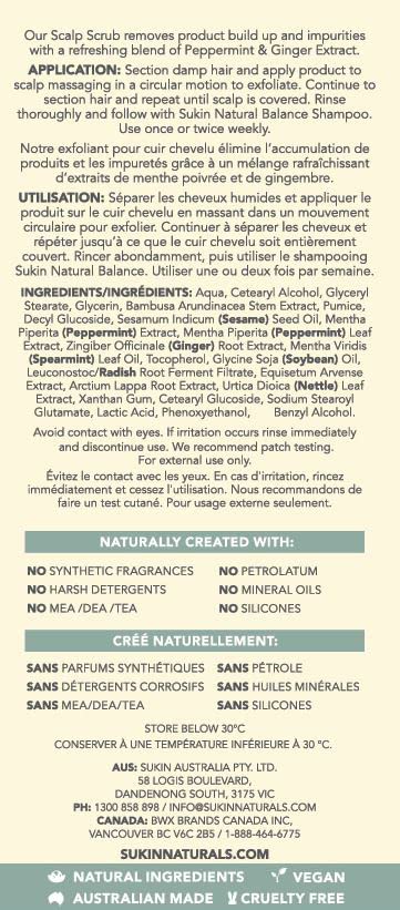 Foto 5 pulgar | Exfoliante Para Cuero Cabelludo Sukin Natural Balance 200 Ml - Venta Internacional.