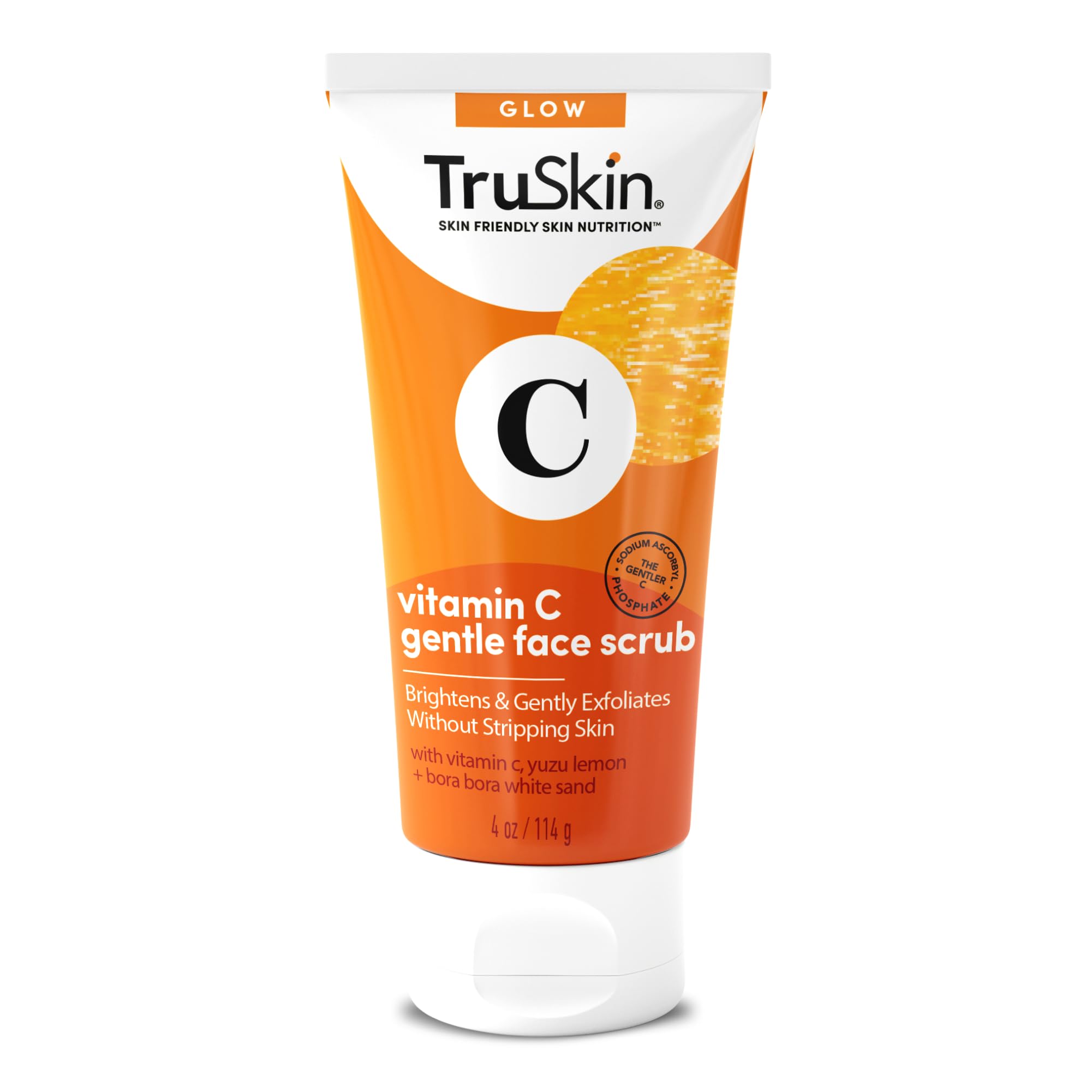 Exfoliante Facial Truskin Con Vitamina C, Iluminador Diario, 120 Ml - Venta Internacional.