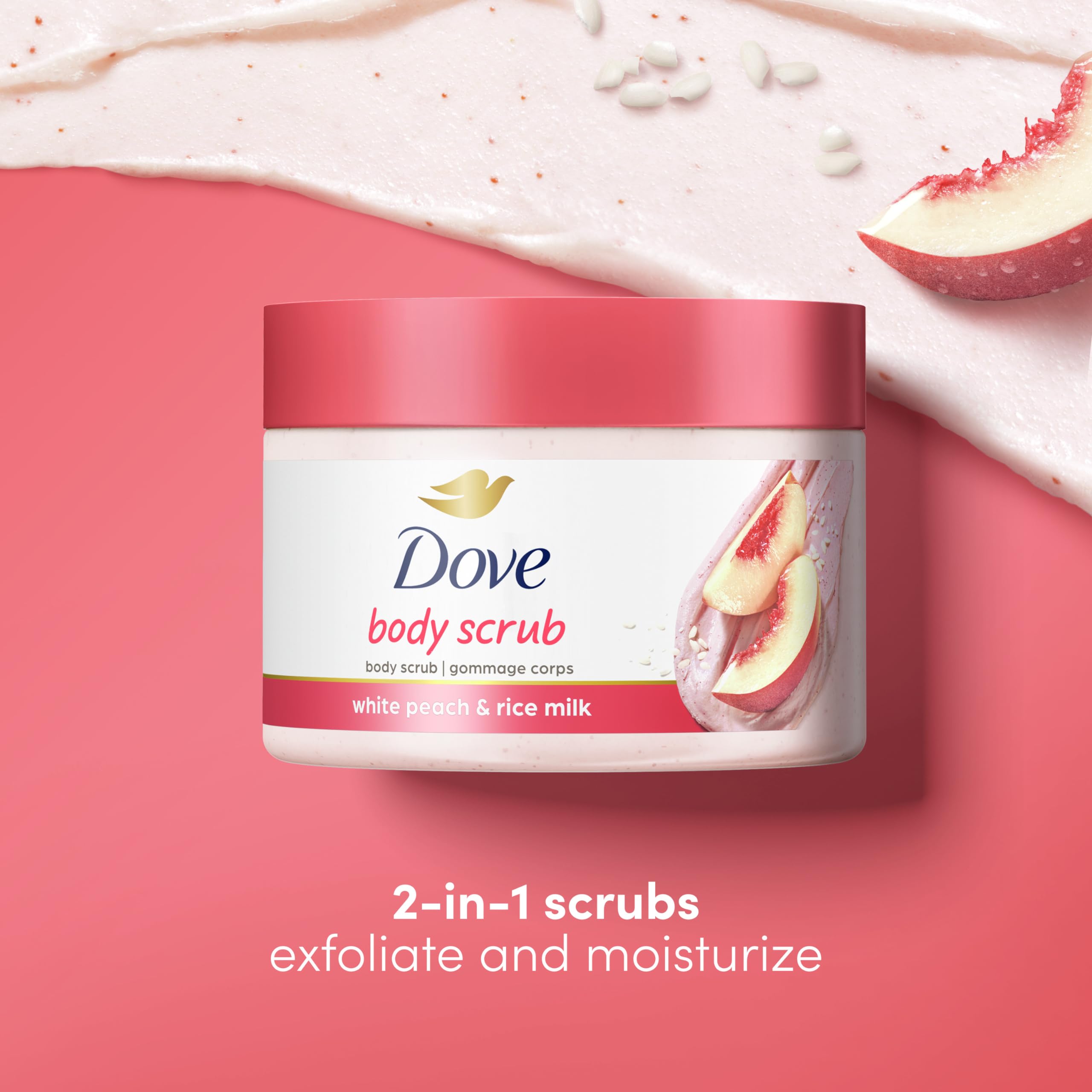 Foto 3 pulgar | Exfoliante Corporal Dove Con Melocotón Blanco Y Arroz Triturado, 3 X 310 Ml - Venta Internacional.