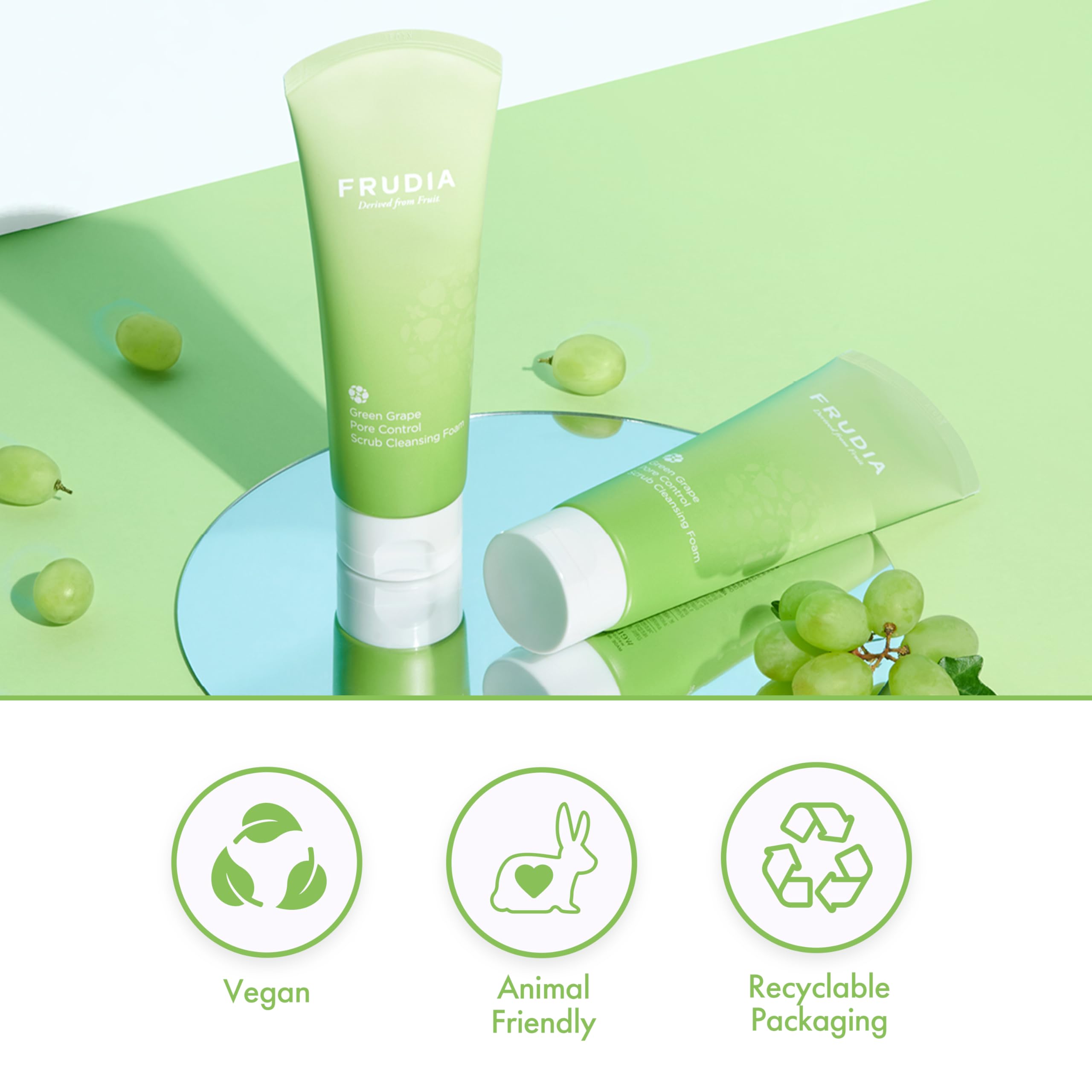 Foto 5 pulgar | Espuma Limpiadora Facial Frudia Green Grape Pore Control 145 Ml - Venta Internacional.