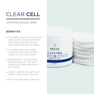 Foto 2 | Toallitas Exfoliantes Image Skincare Clear Cell Salicylic 60 Almohadillas - Venta Internacional.