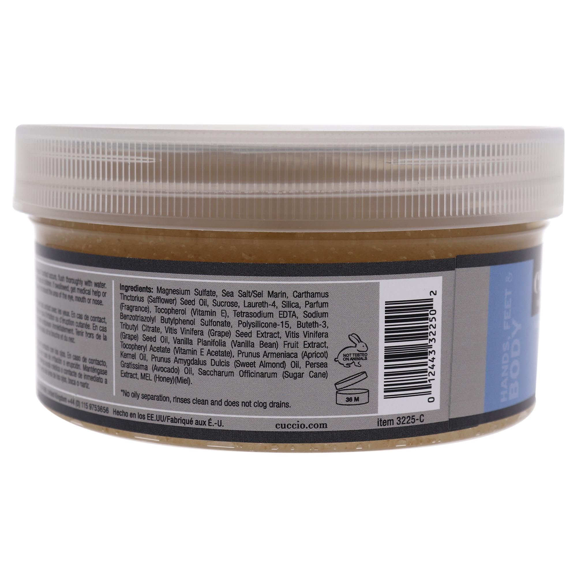 Foto 3 pulgar | Exfoliante De Sal Marina Cuccio Naturale Con Leche Y Miel 575 Ml - Venta Internacional.