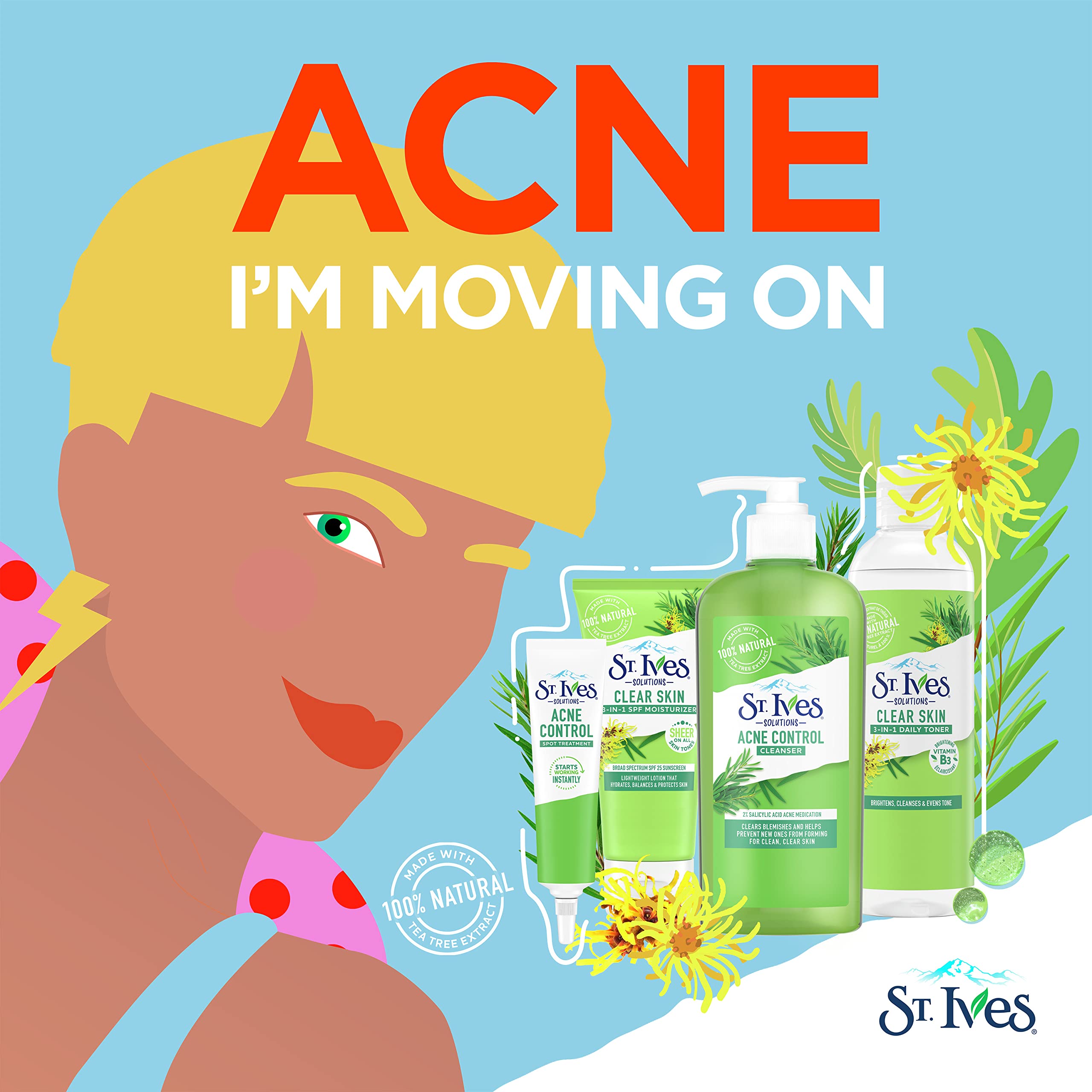 Foto 7 | Tratamiento Localizado St. Ives Solutions Acne Control, 22 Ml Con Ácido Salicílico - Venta Internacional.