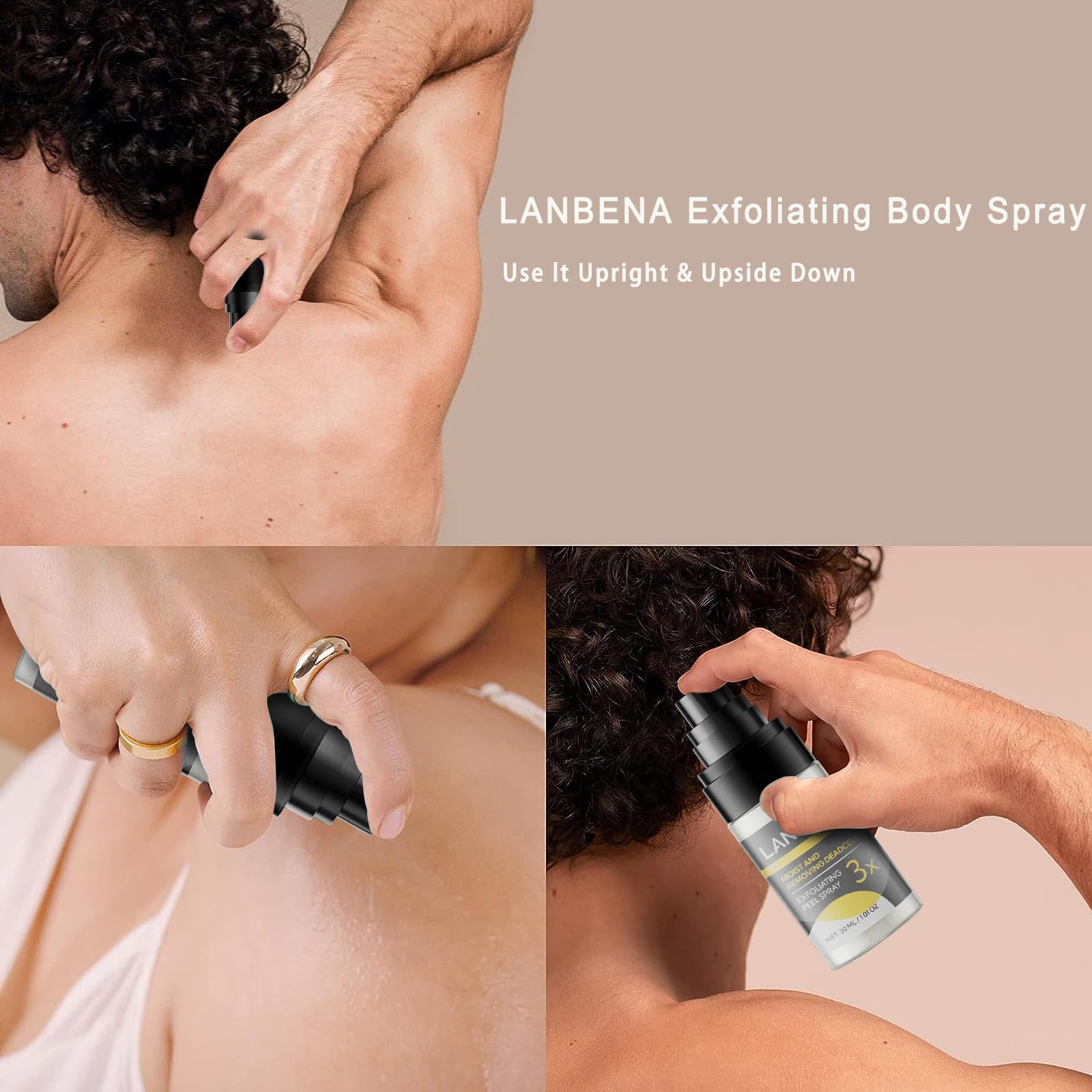 Foto 5 pulgar | Spray Exfoliante Lanbena Para Cuerpo Y Rostro 30 Ml Con 7 Extractos De Plantas - Venta Internacional.