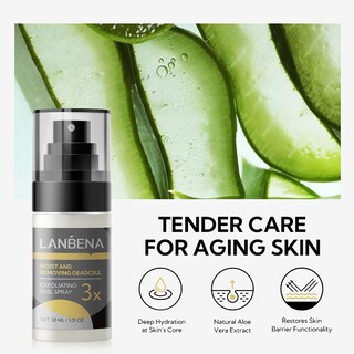 Foto 5 | Spray Exfoliante Lanbena Para Cuerpo Y Rostro 30 Ml Con 7 Extractos De Plantas - Venta Internacional.