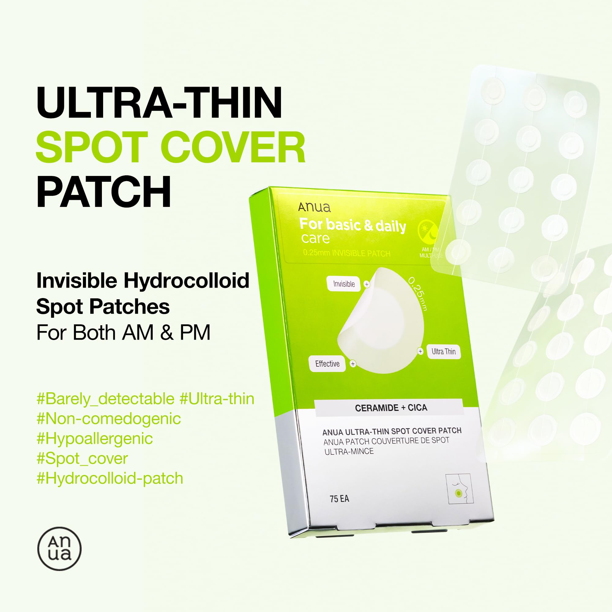 Foto 3 pulgar | 75 Parches De Hidrocoloide Ultrafino Spot Cover Patch Anua - Venta Internacional.